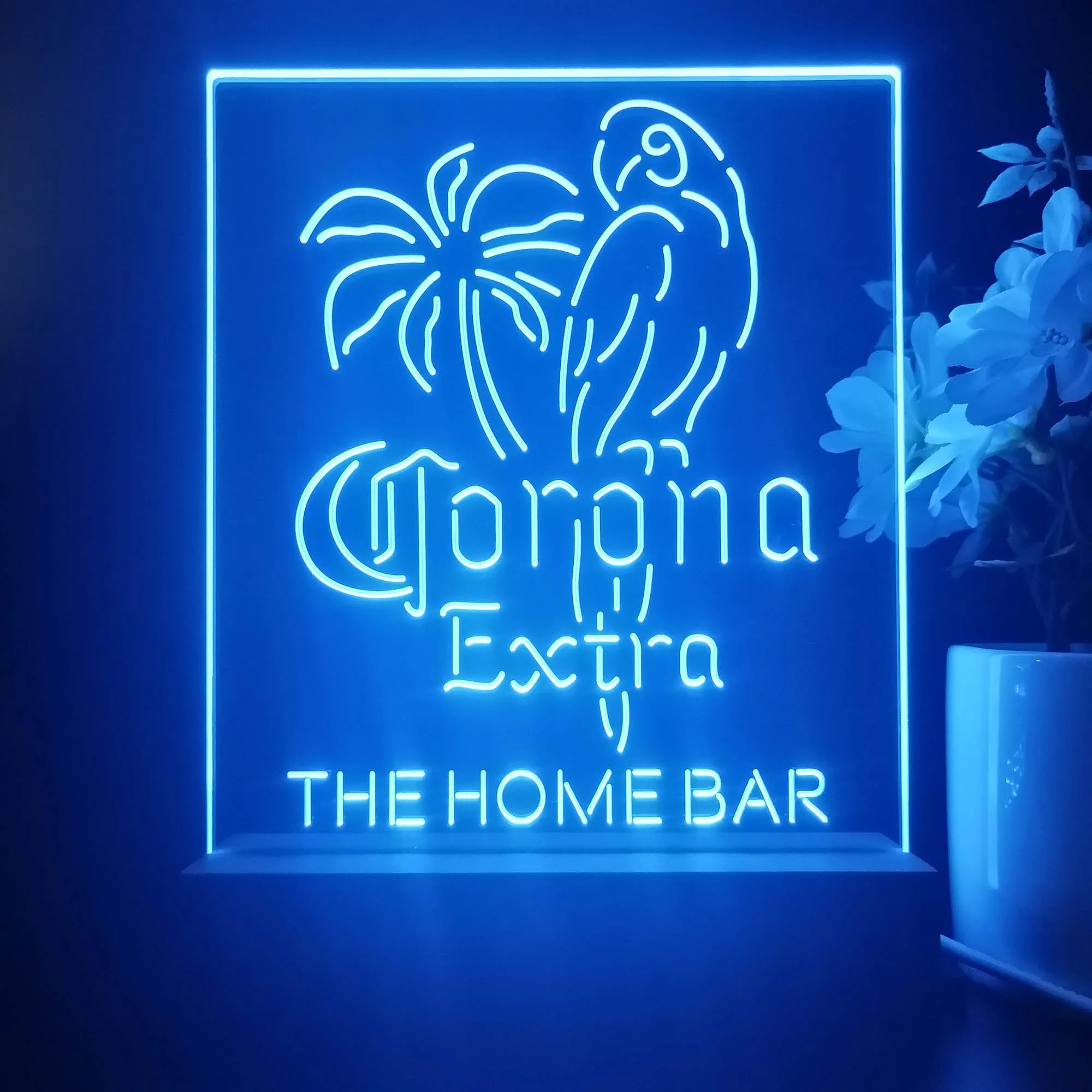 Personalized Corona Extra Parrot Souvenir Neon LED Night Light Sign - Image 4