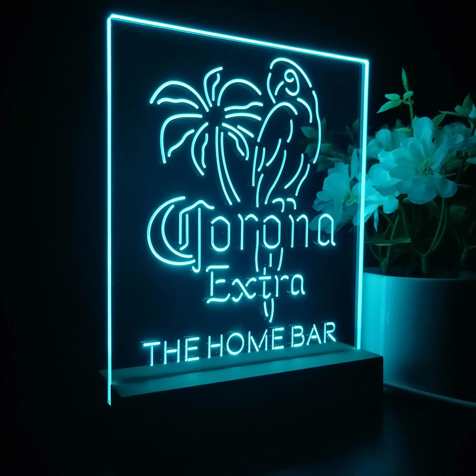 Personalized Corona Extra Parrot Souvenir Neon LED Night Light Sign - Image 5