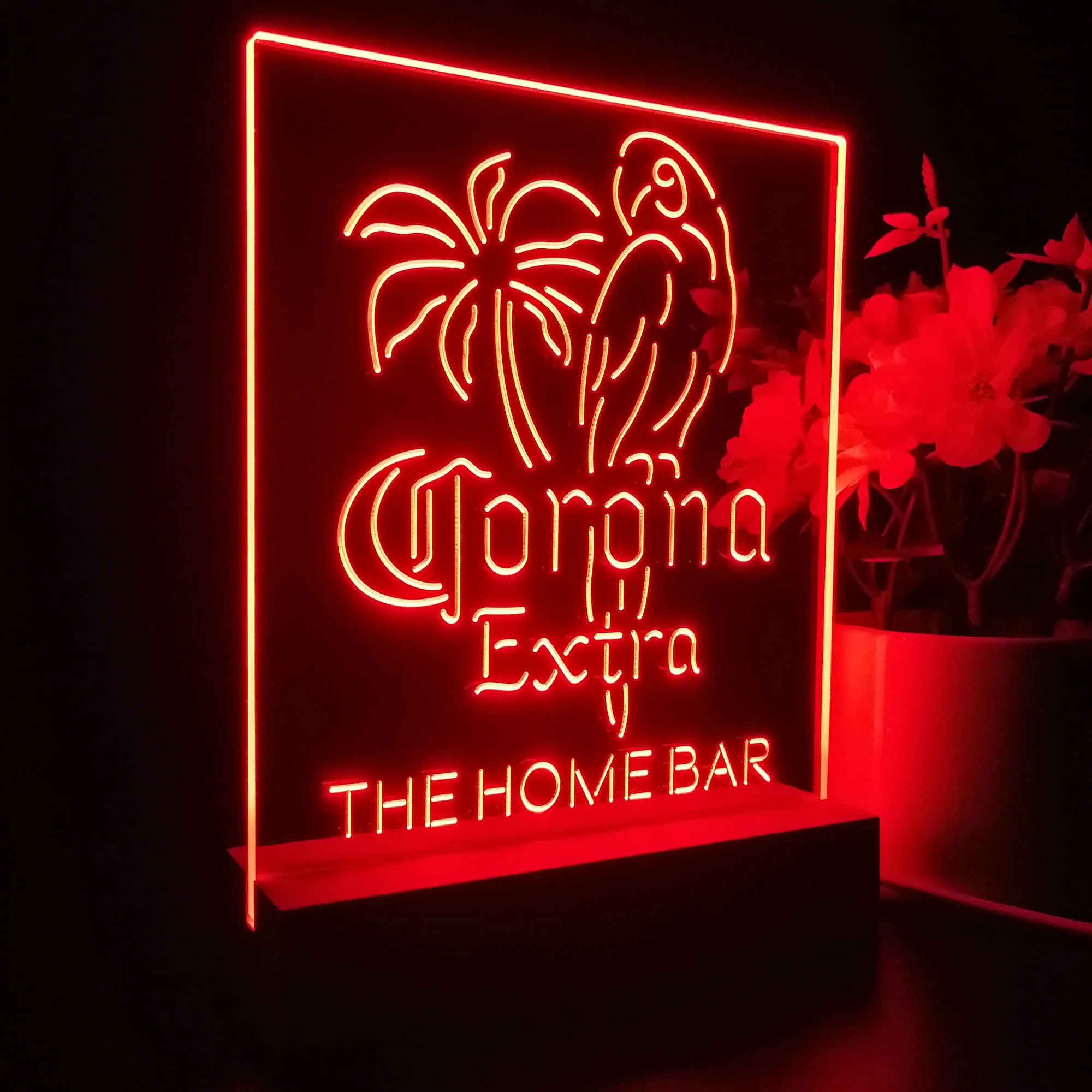 Personalized Corona Extra Parrot Souvenir Neon LED Night Light Sign - Image 6