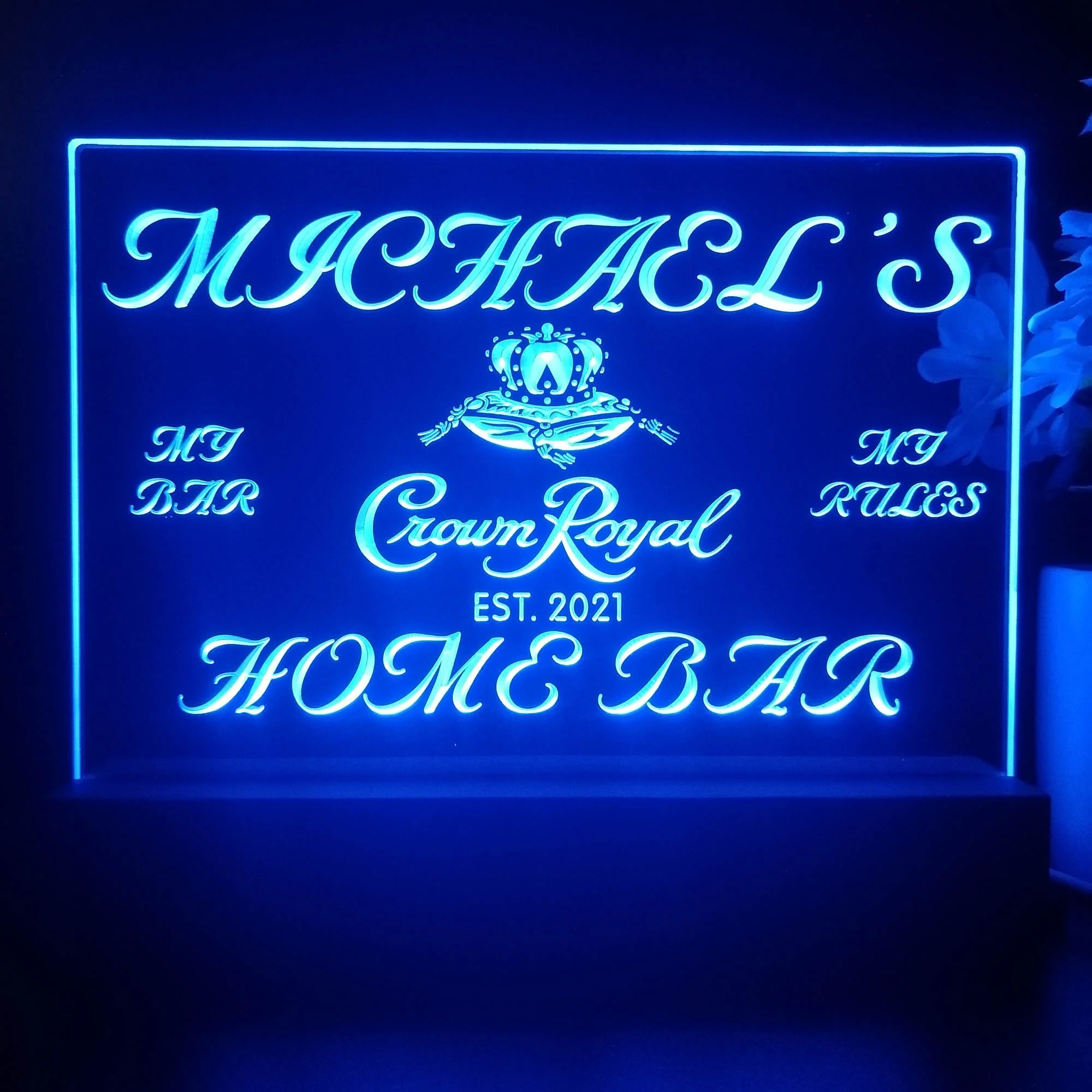 Personalized Crown Royal Souvenir Neon LED Night Light Sign - Image 3