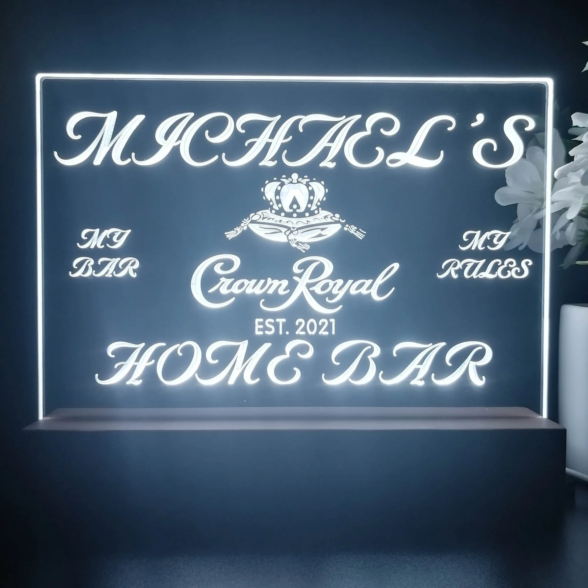Personalized Crown Royal Souvenir Neon LED Night Light Sign - Image 4