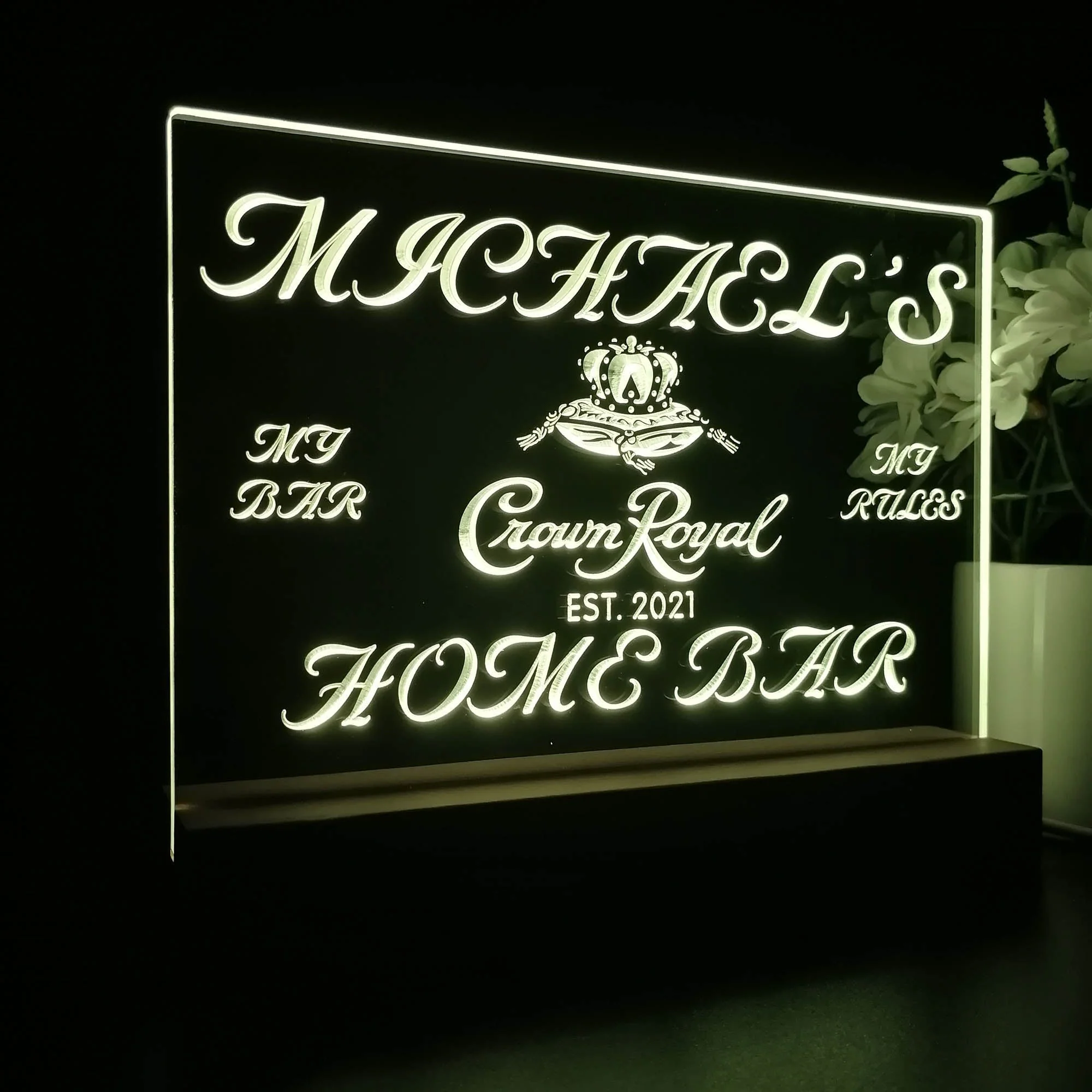 Personalized Crown Royal Souvenir Neon LED Night Light Sign - Image 5