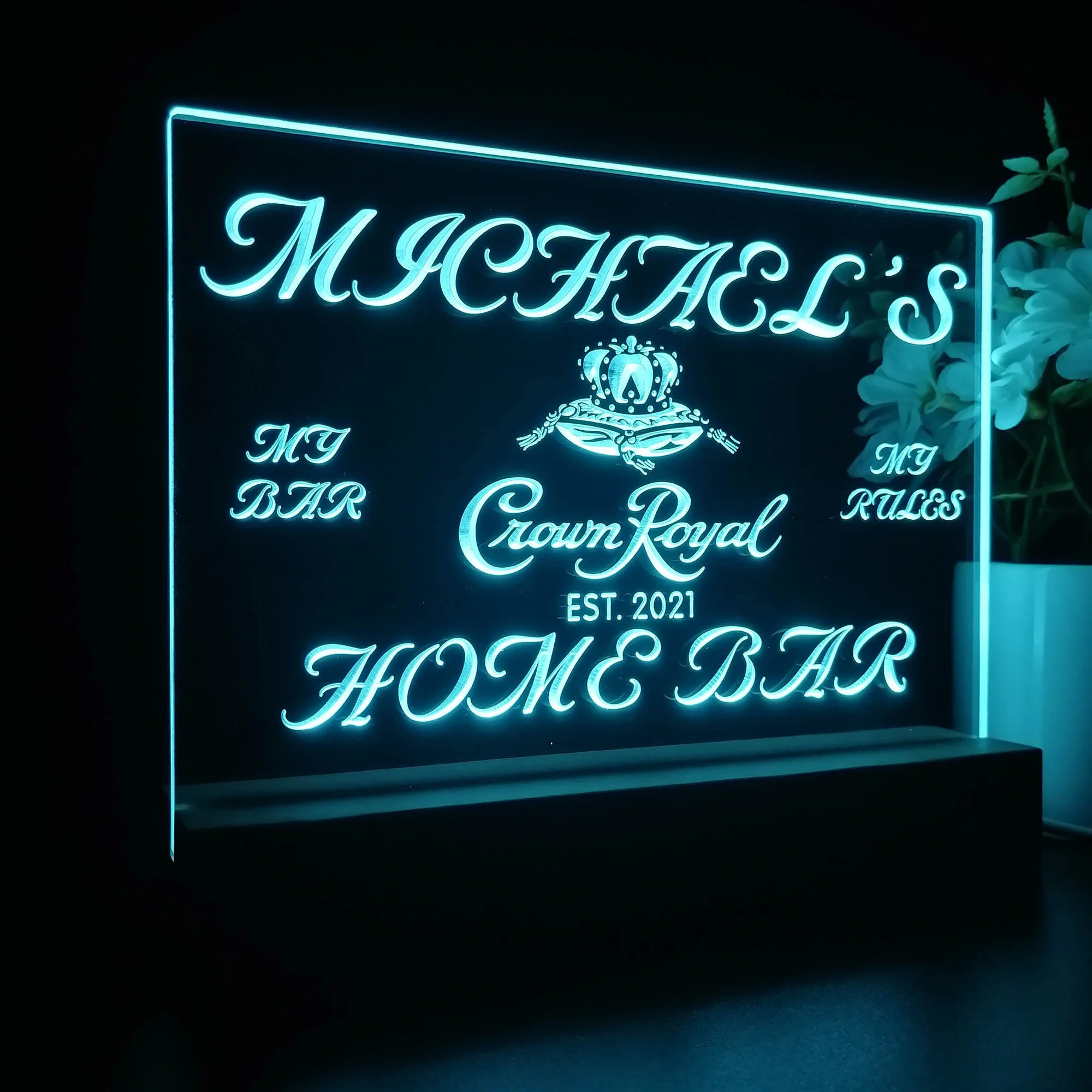Personalized Crown Royal Souvenir Neon LED Night Light Sign - Image 7