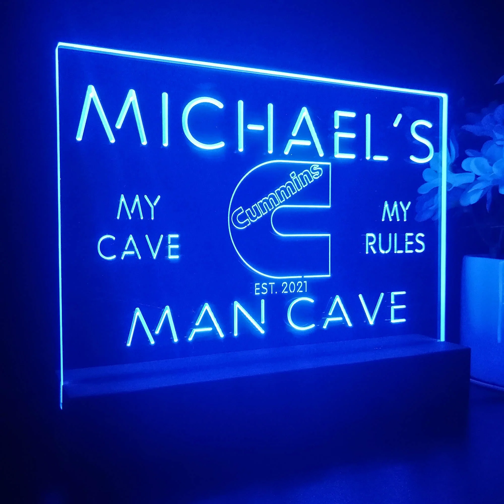 Personalized Cummins Souvenir Neon LED Night Light Sign - Image 6