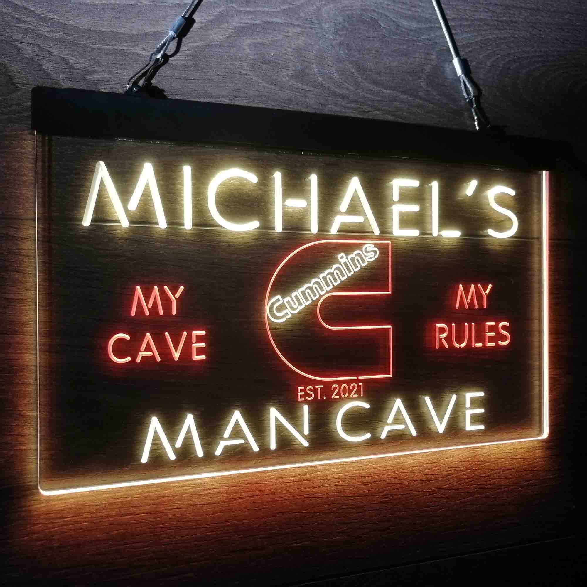 Personalized Cummins Truck Neon-Like LED Sign, Garage Gift - Image 15