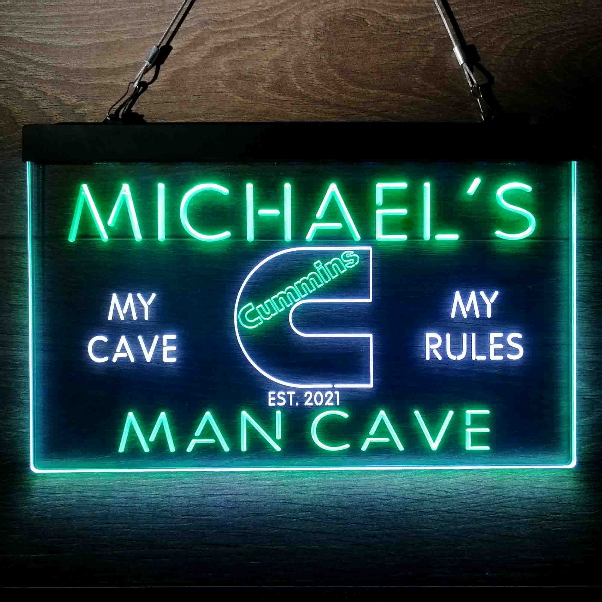 Personalized Cummins Truck Neon-Like LED Sign, Garage Gift - Image 4