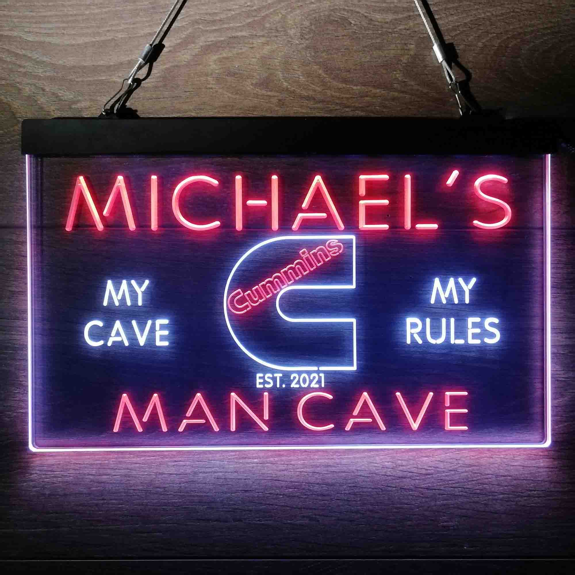Personalized Cummins Truck Neon-Like LED Sign, Garage Gift - Image 8