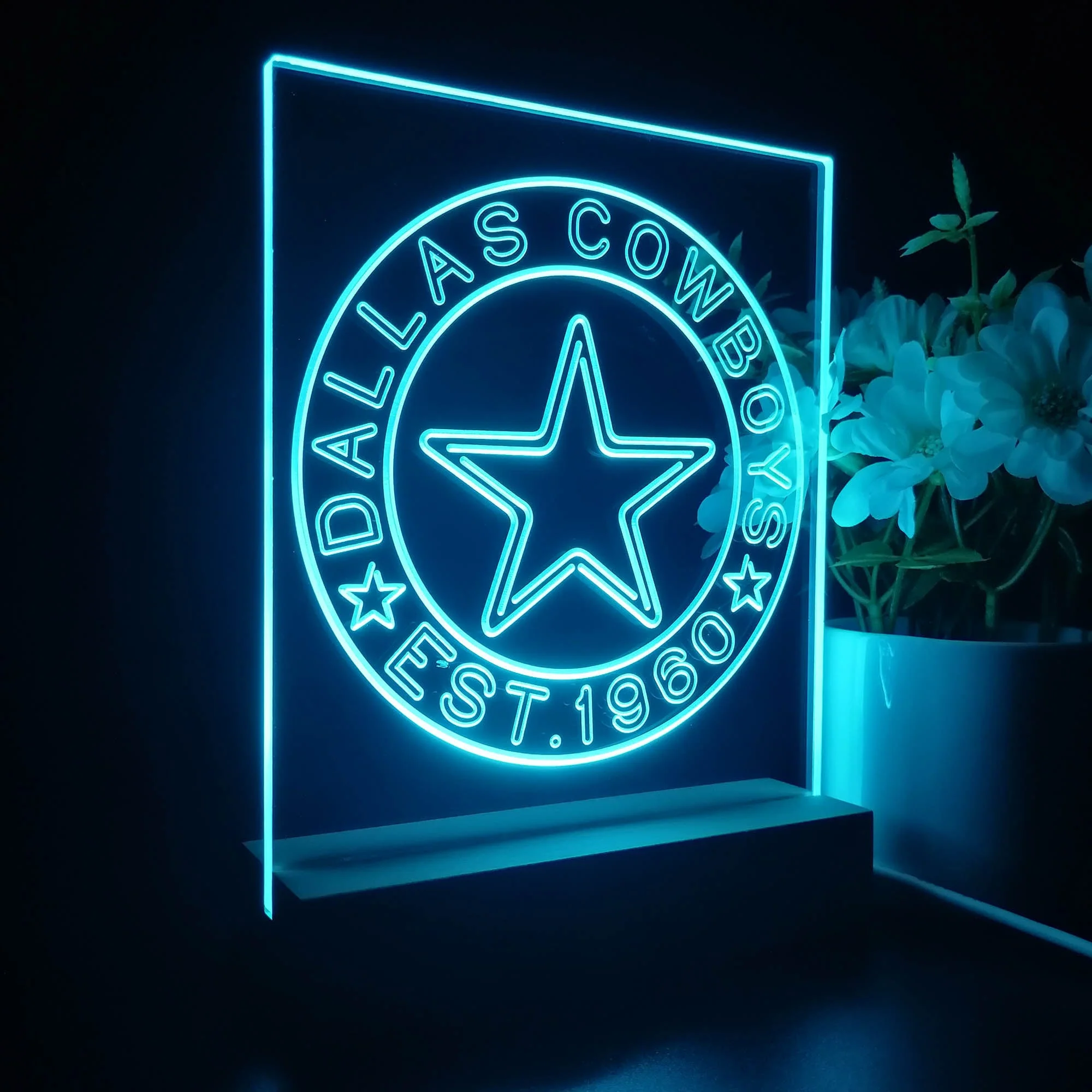 Personalized Dallas Cowboys Souvenir Neon LED Night Light Sign - Image 7