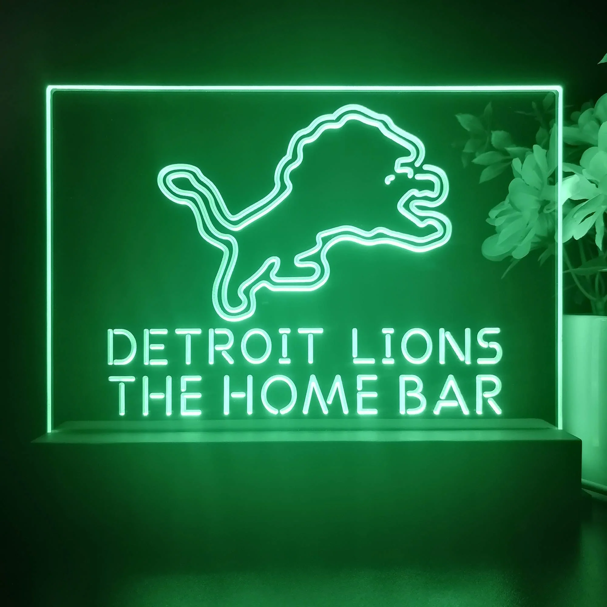 Personalized Detroits Lion Souvenir Neon LED Night Light Sign - Image 2
