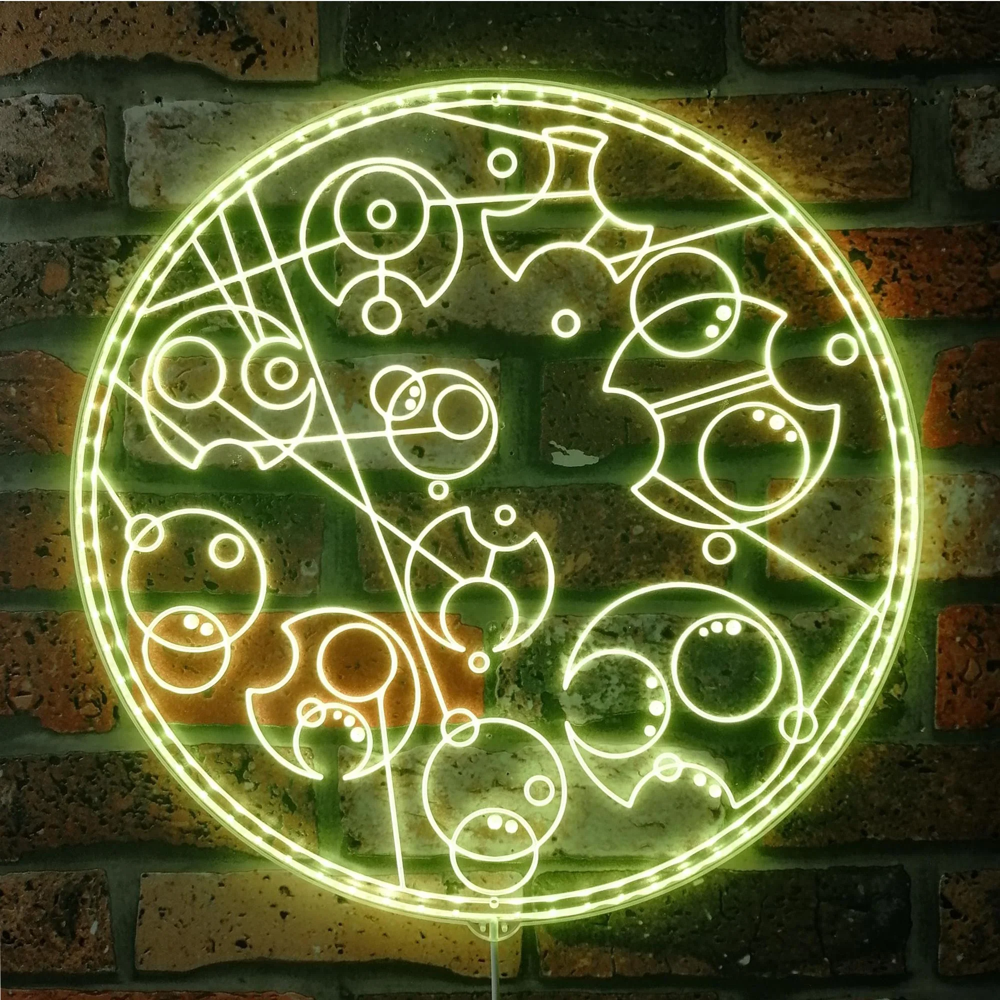 Custom Doctor Who Gallifreyan Neon LED Sign with Dynamic RGB Colors - Image 7