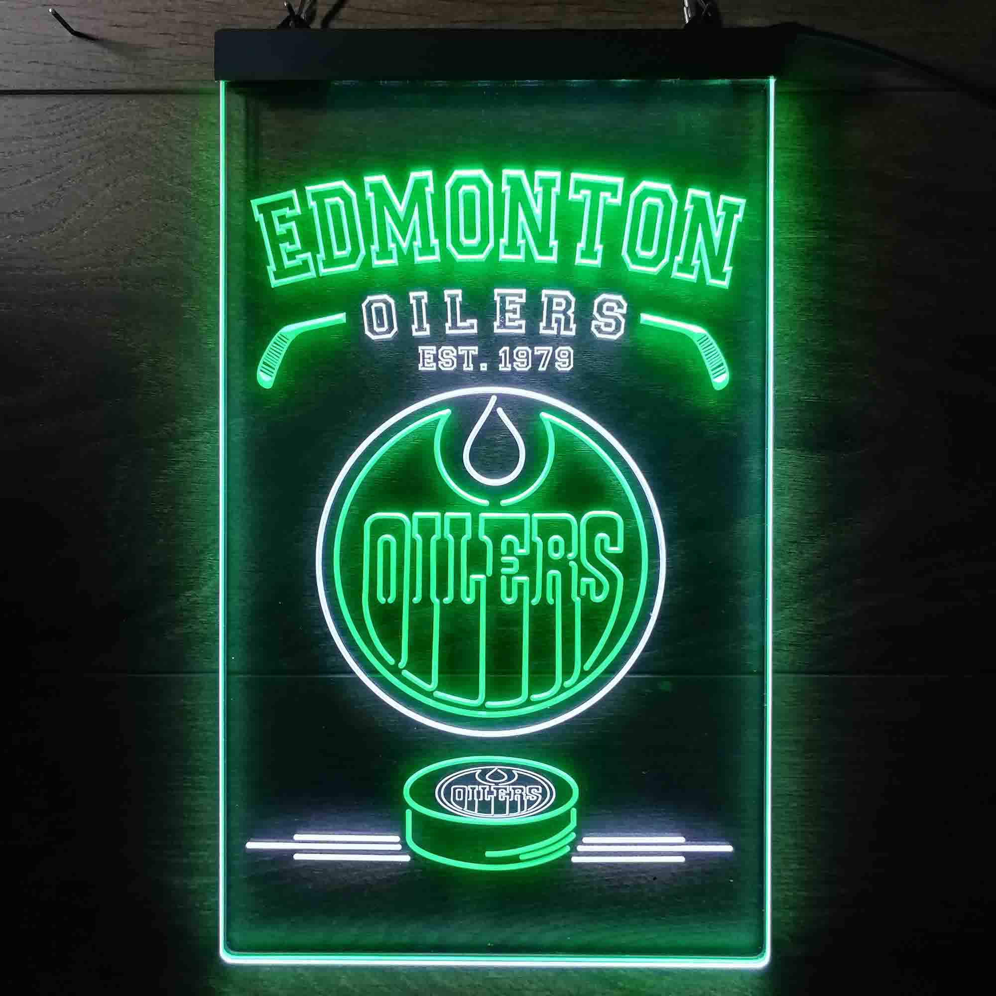 Custom Edmonton Oilers Est. 1979 NHL Neon-Like LED Sign - Father's Day Gift - Image 8