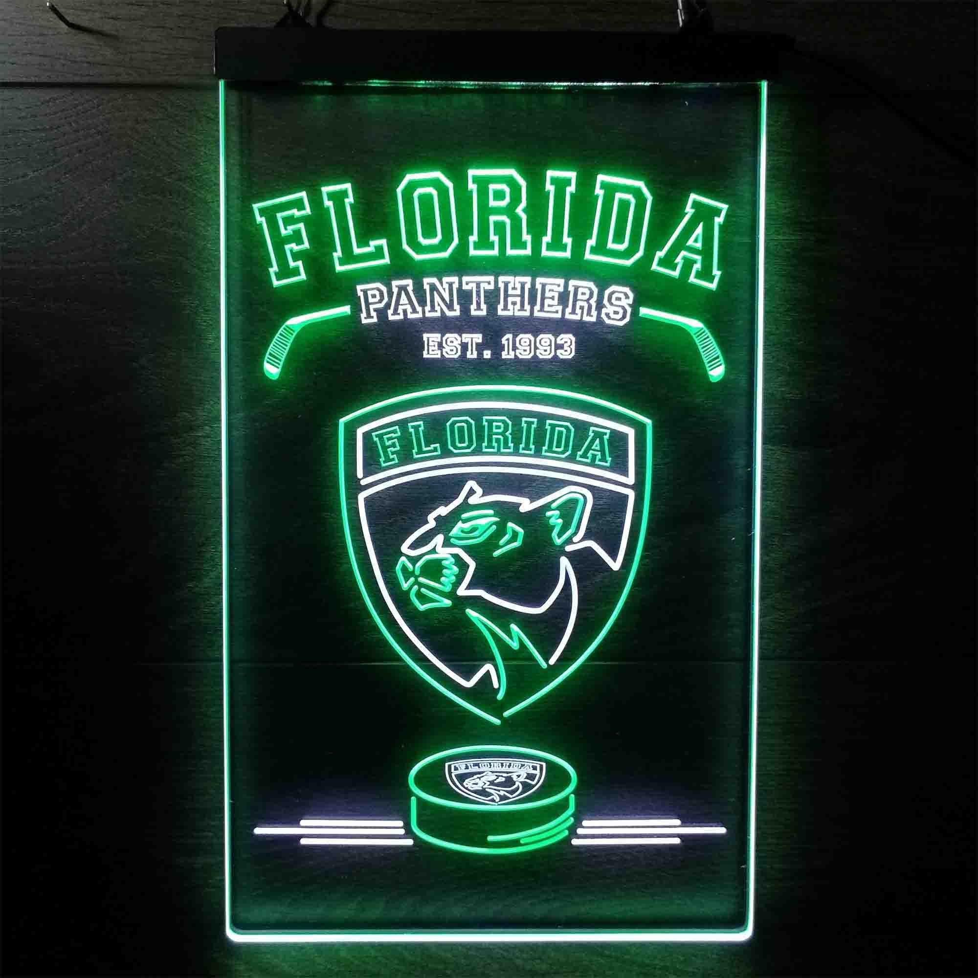 Custom Florida Panthers Est. 1993 NHL Neon-Like LED Sign - Father's Day Gift - Image 3