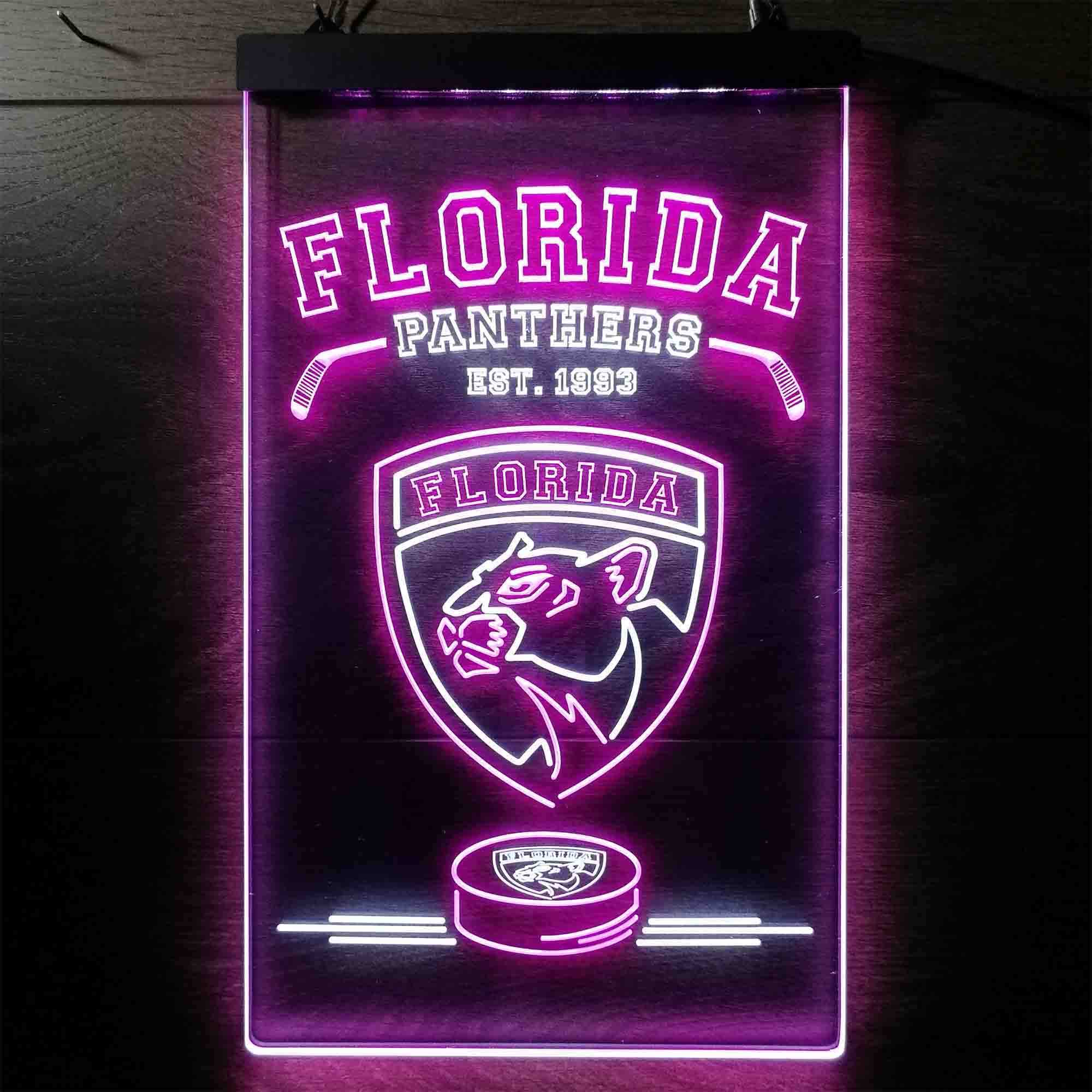 Custom Florida Panthers Est. 1993 NHL Neon-Like LED Sign - Father's Day Gift - Image 7