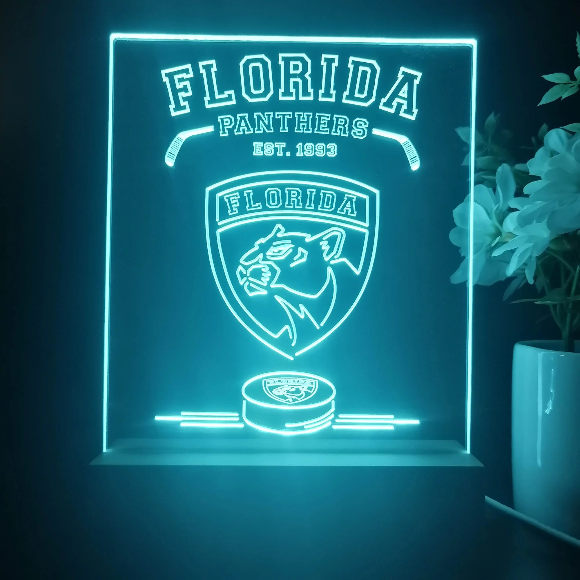 Personalized Florida Panthers Souvenir Neon LED Night Light Sign - Image 2