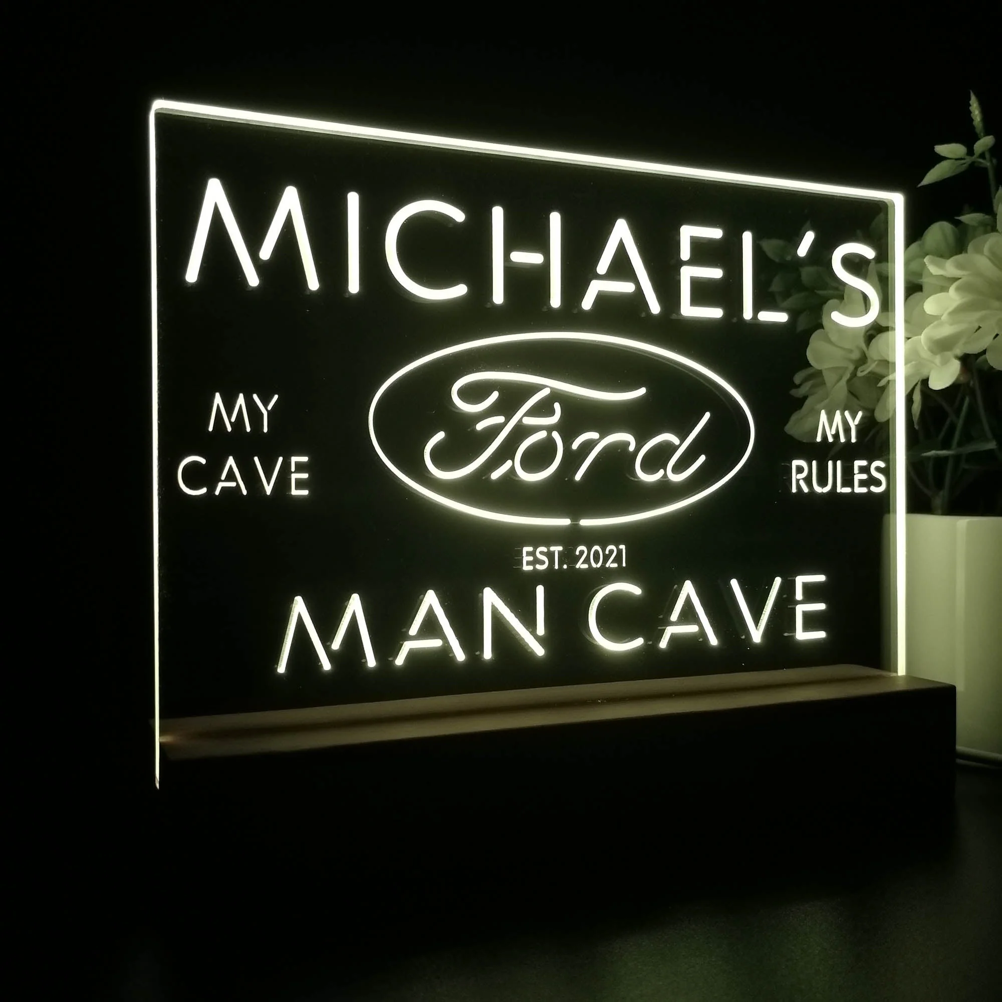 Personalized Ford Souvenir Neon LED Night Light Sign - Image 6