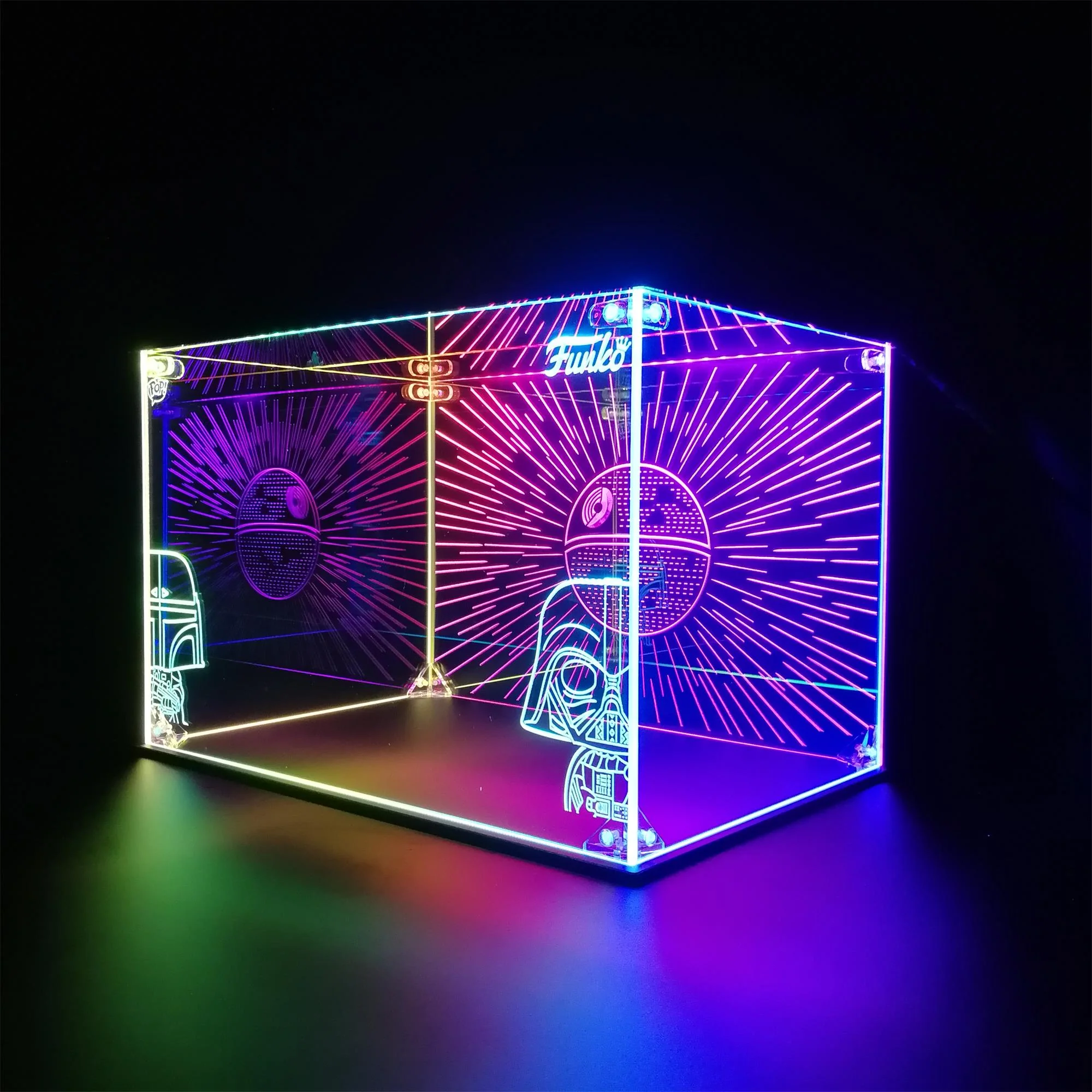 Custom Funko Pop Star Wars Figures Toy LED Display Case - Image 2