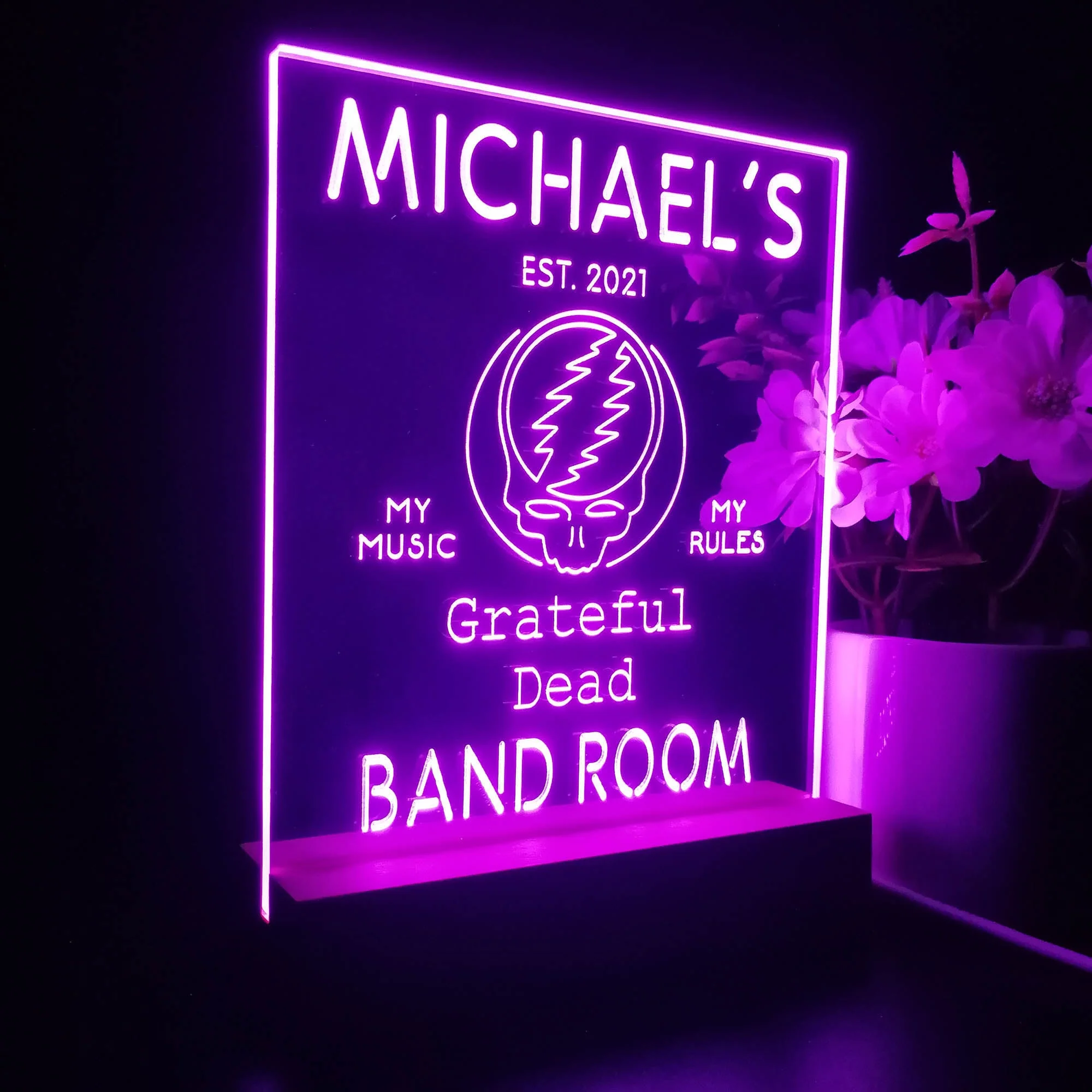 Personalized Grateful Dead Souvenir Neon LED Night Light Sign - Image 6