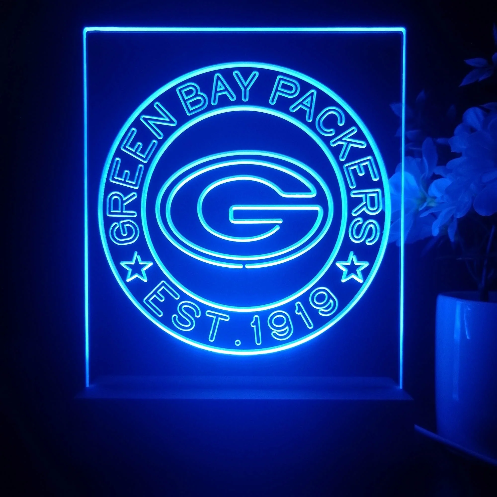 Personalized Green Bay Packers Souvenir Neon LED Night Light Sign - Image 3