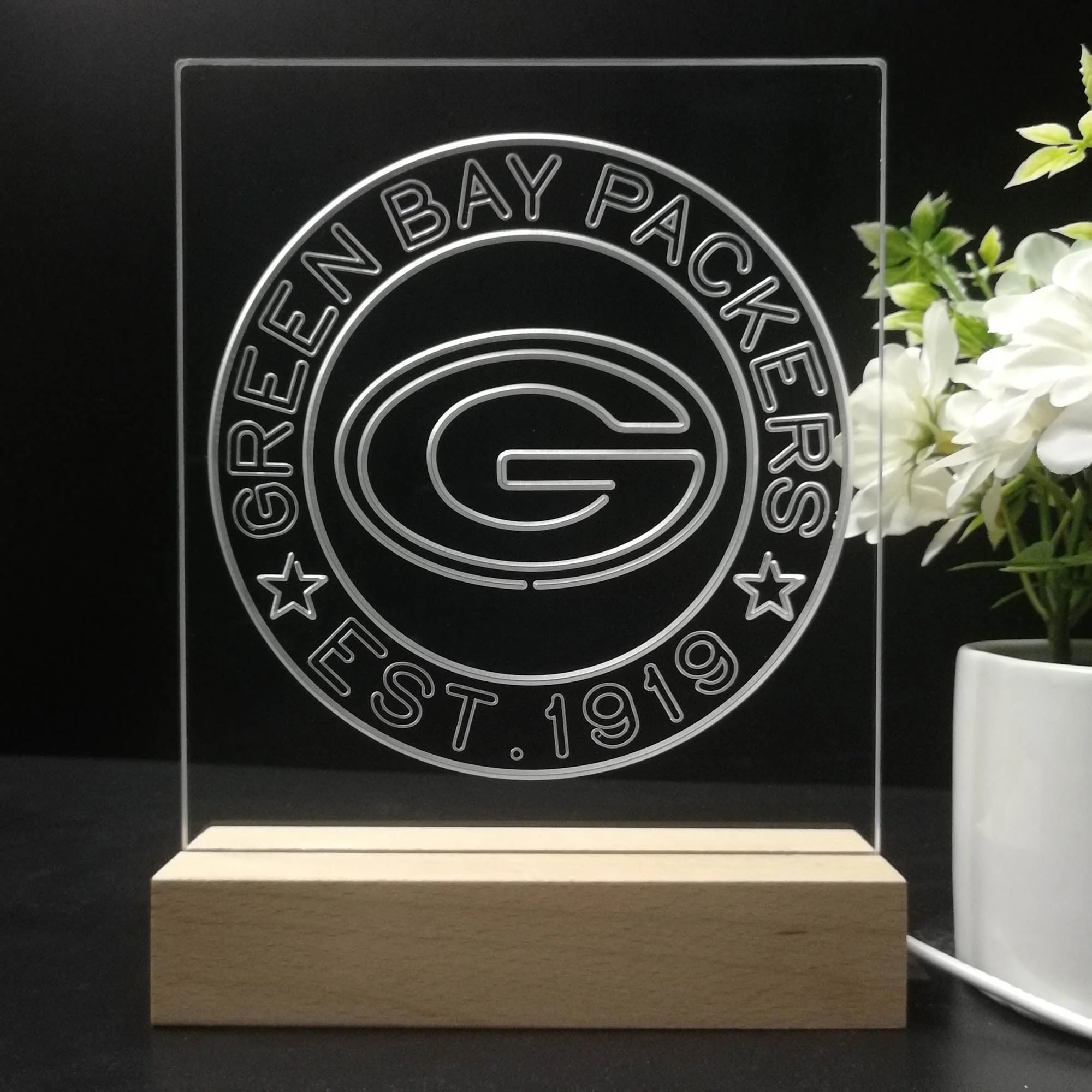 Personalized Green Bay Packers Souvenir Neon LED Night Light Sign - Image 8