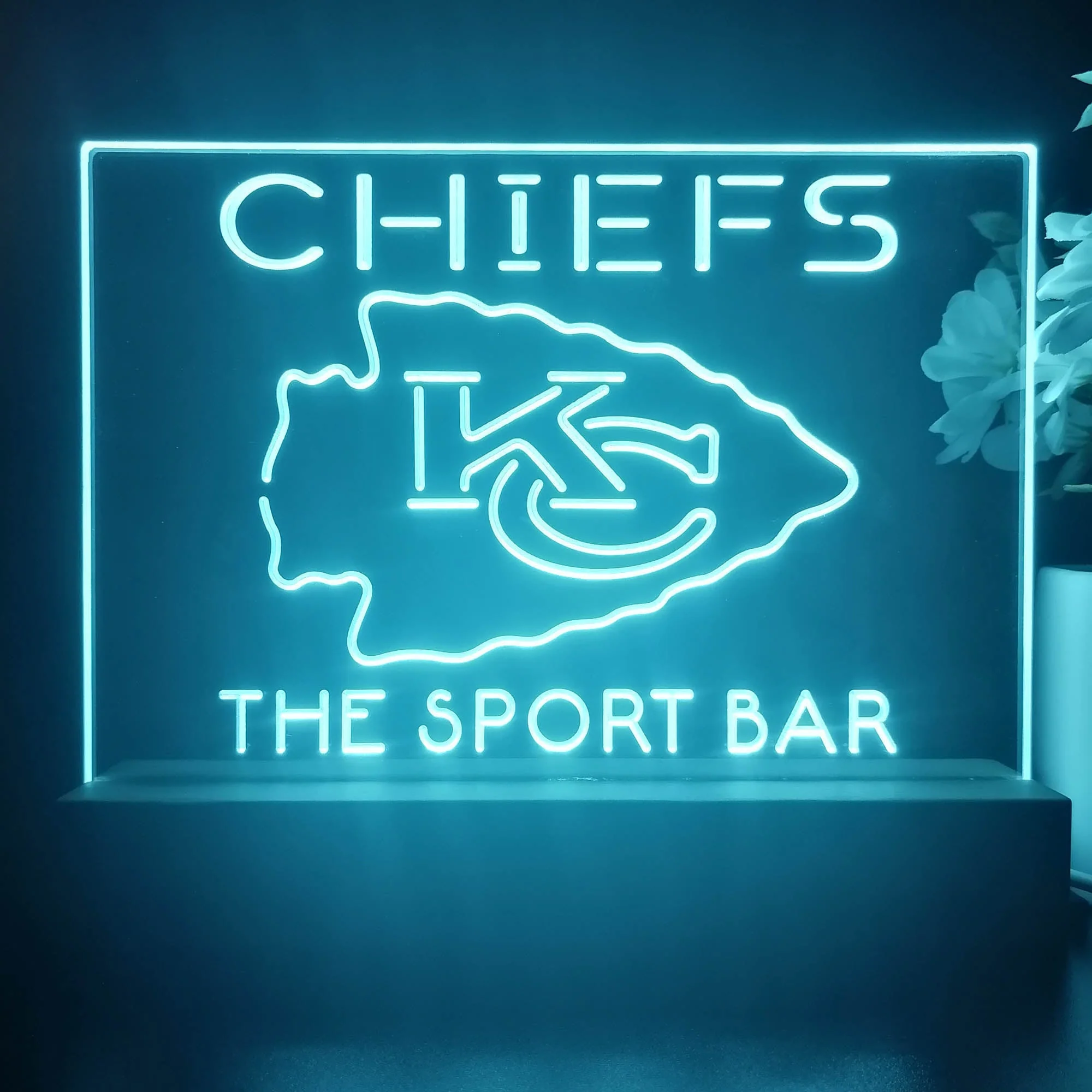 Personalized Kansas City Chiefs Souvenir Neon LED Night Light Sign - Image 3
