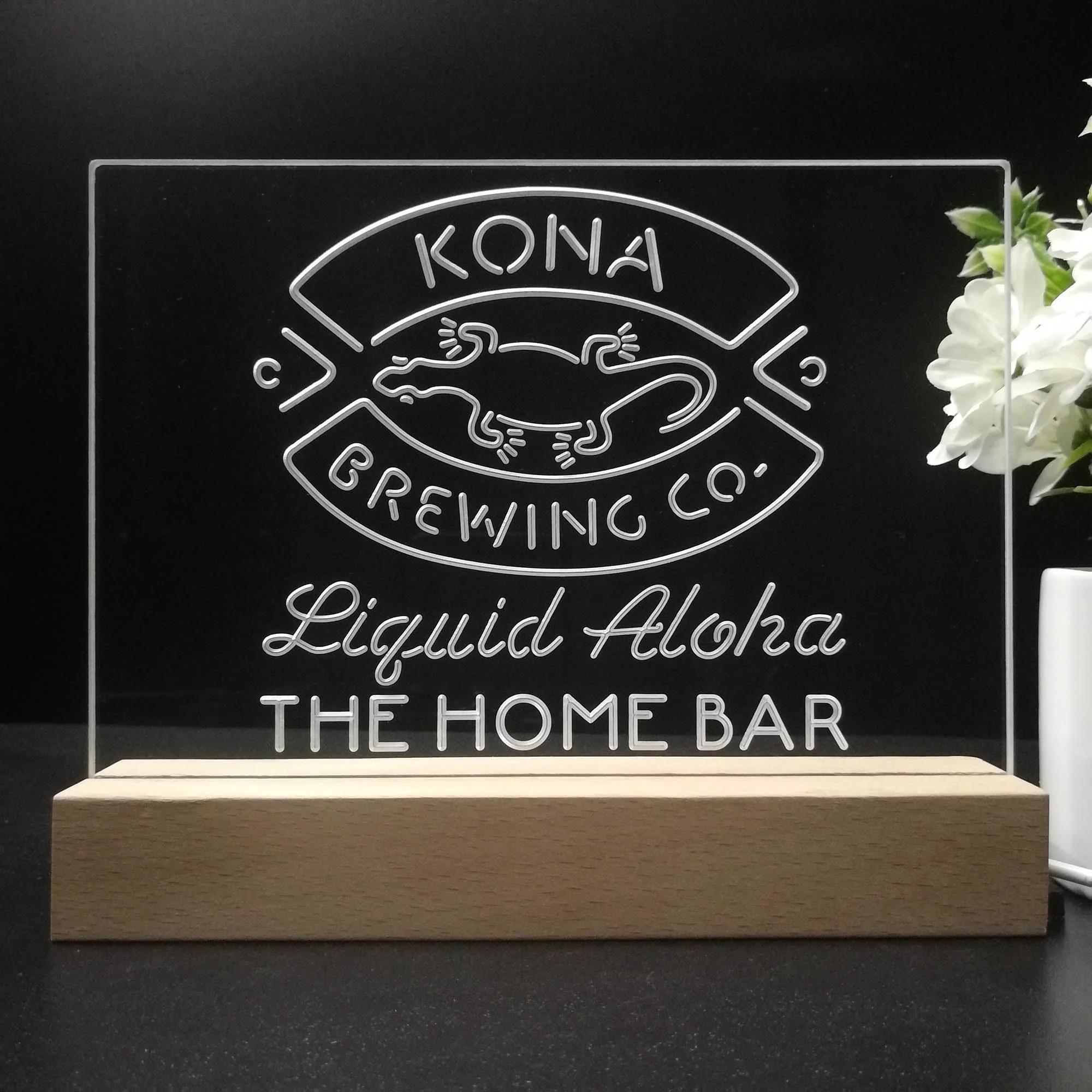 Personalized Kona Brewing Company Souvenir Neon LED Night Light Sign - Image 8