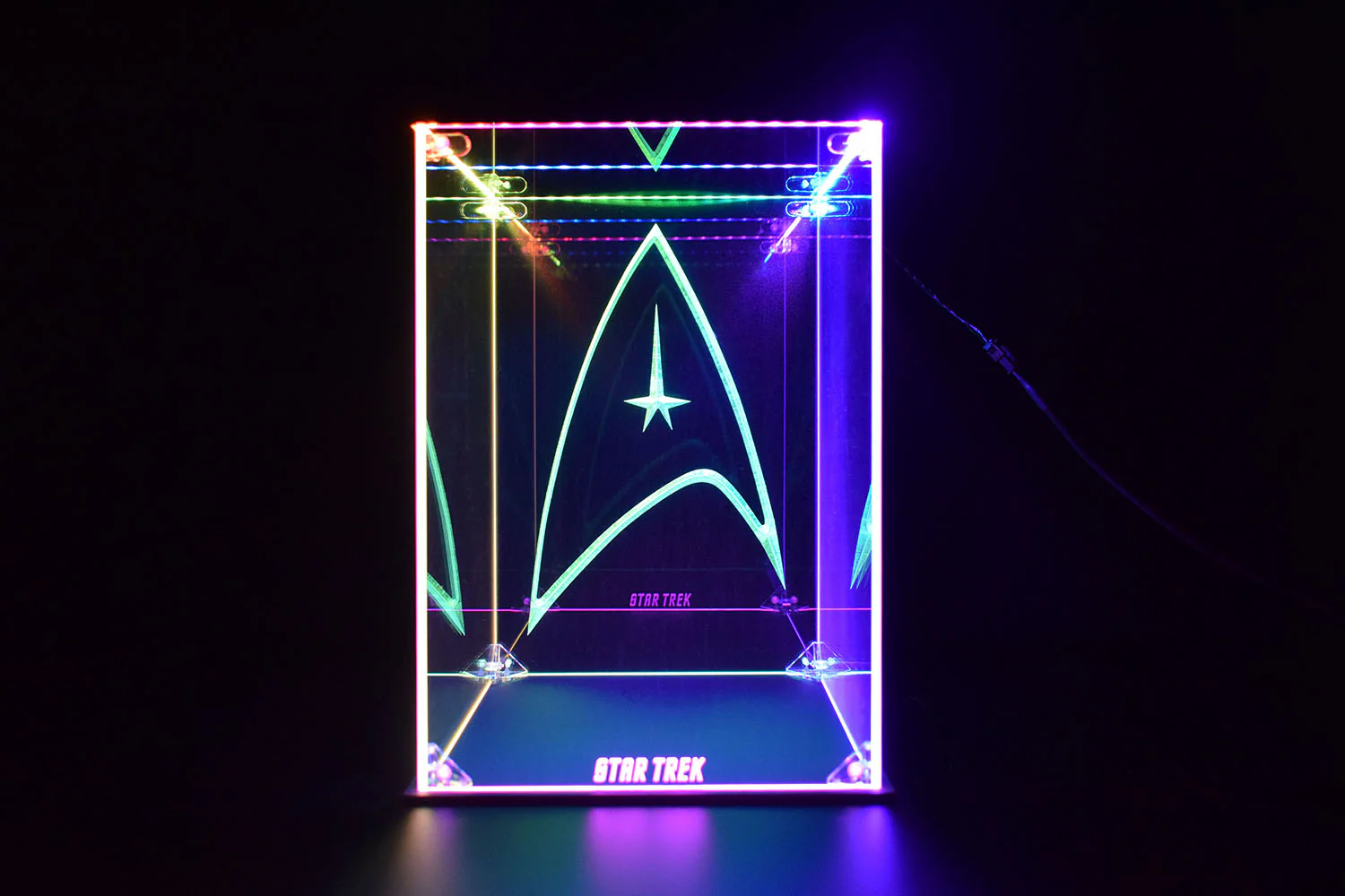 Custom LED Display Case For Star Trek Enterprise Action Figures Collectibles - Image 3