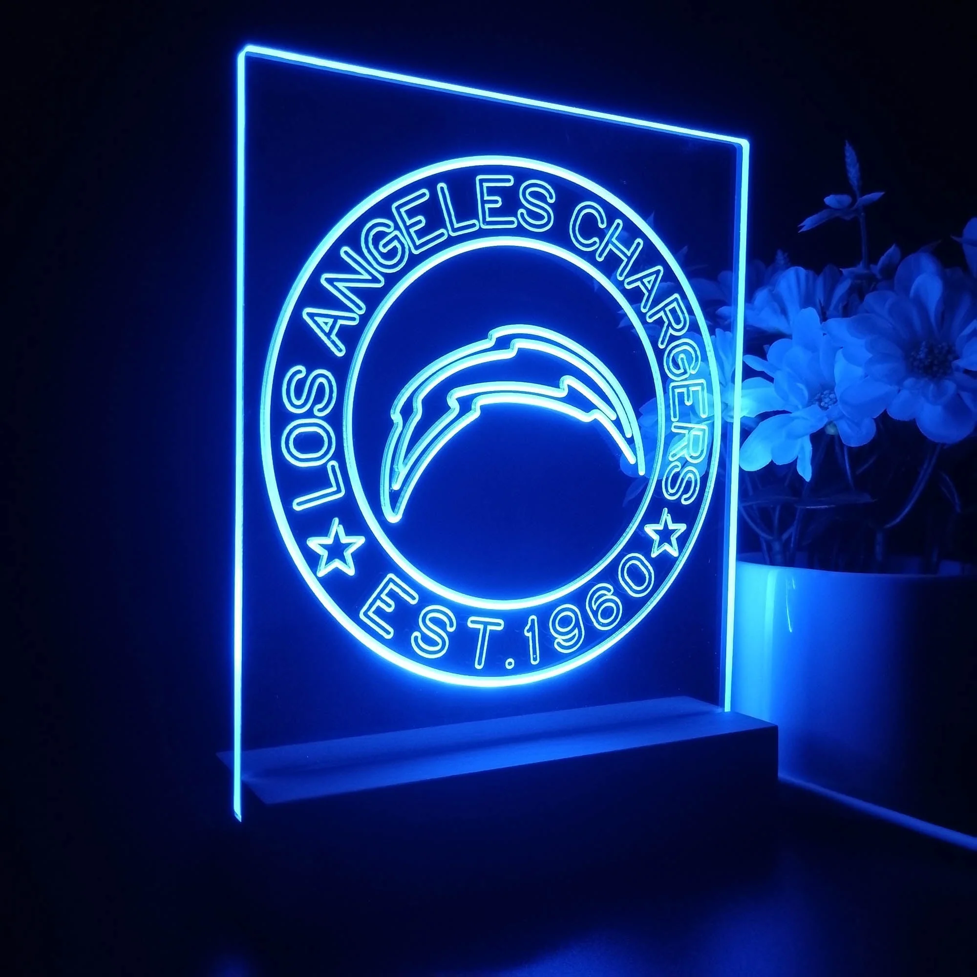 Personalized Los Angeles Chargers Souvenir Neon LED Night Light Sign - Image 7