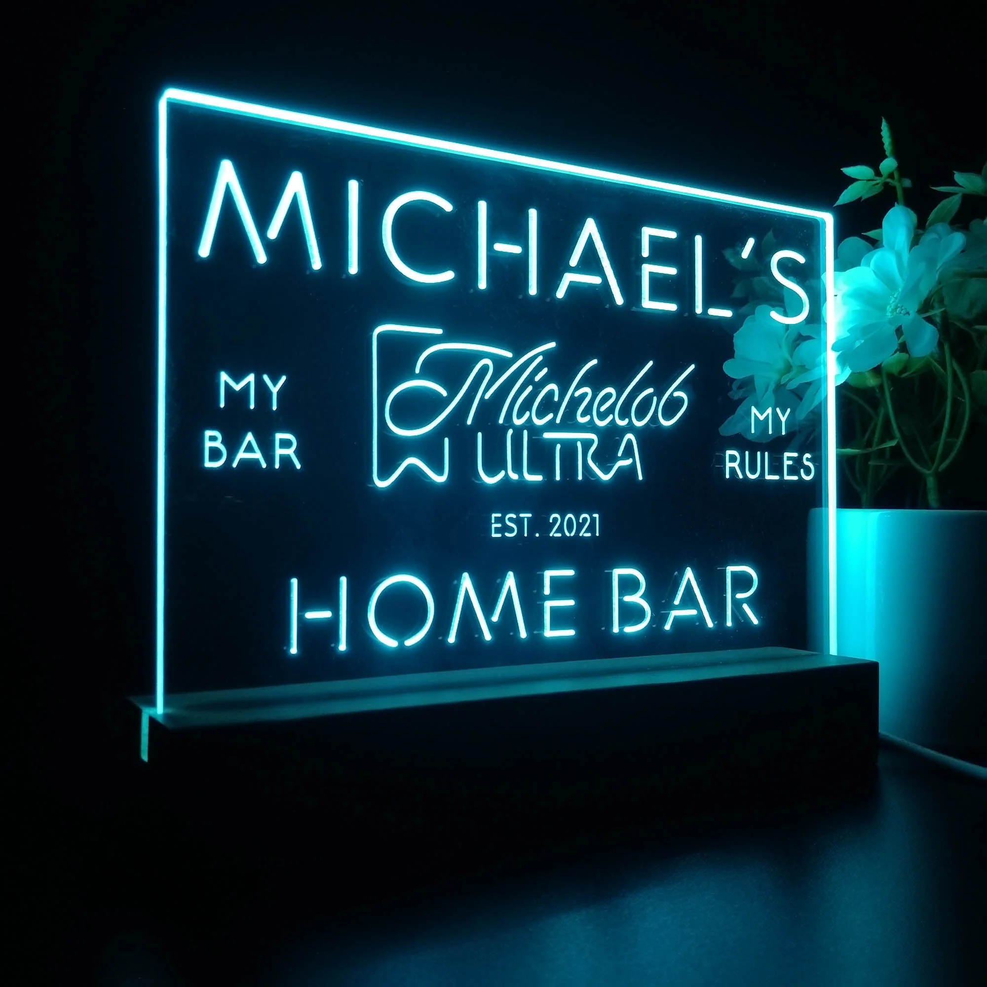 Personalized Michelob Souvenir Neon LED Night Light Sign - Image 7