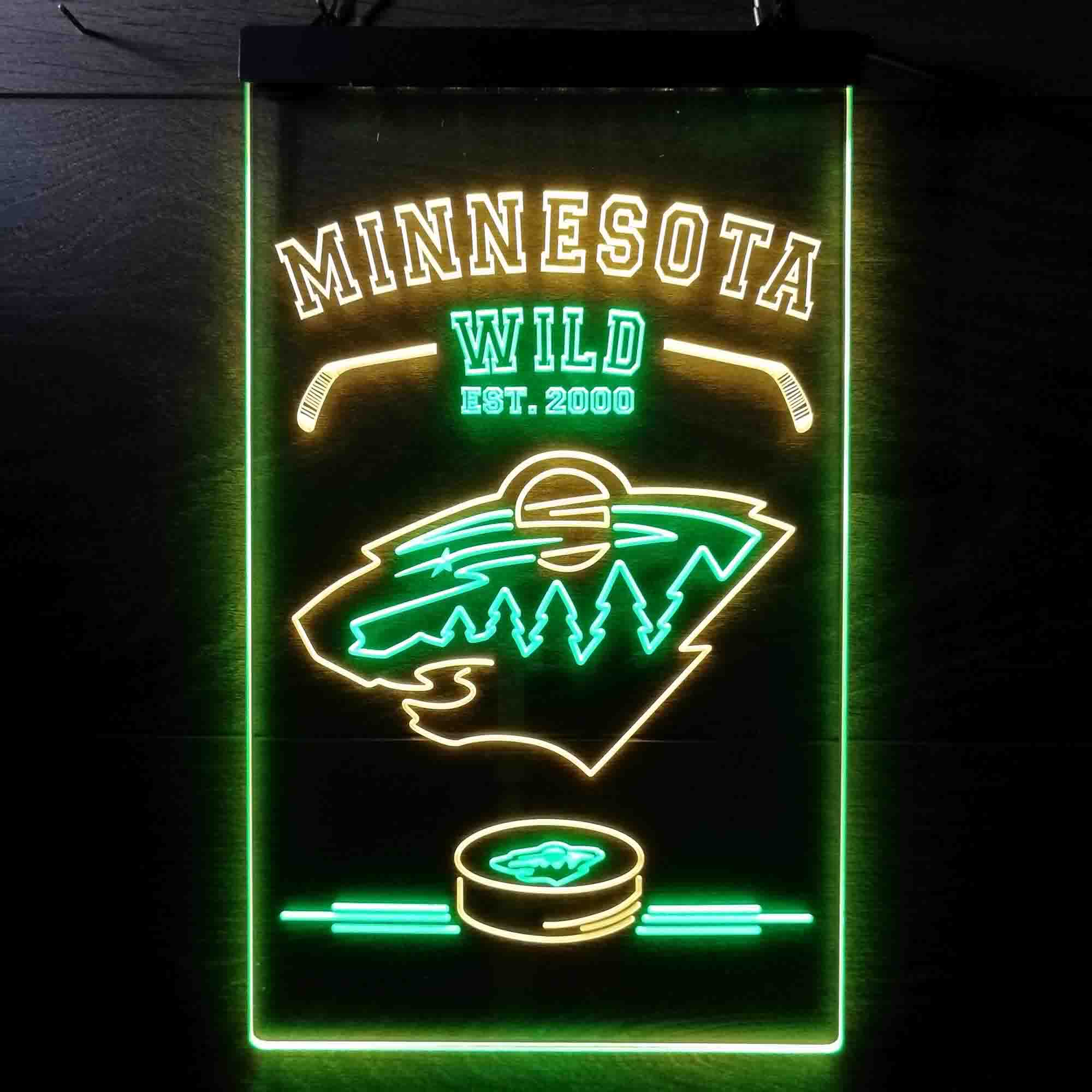 Custom Minnesota Wild Man Cave Neon LED Sign - Image 11