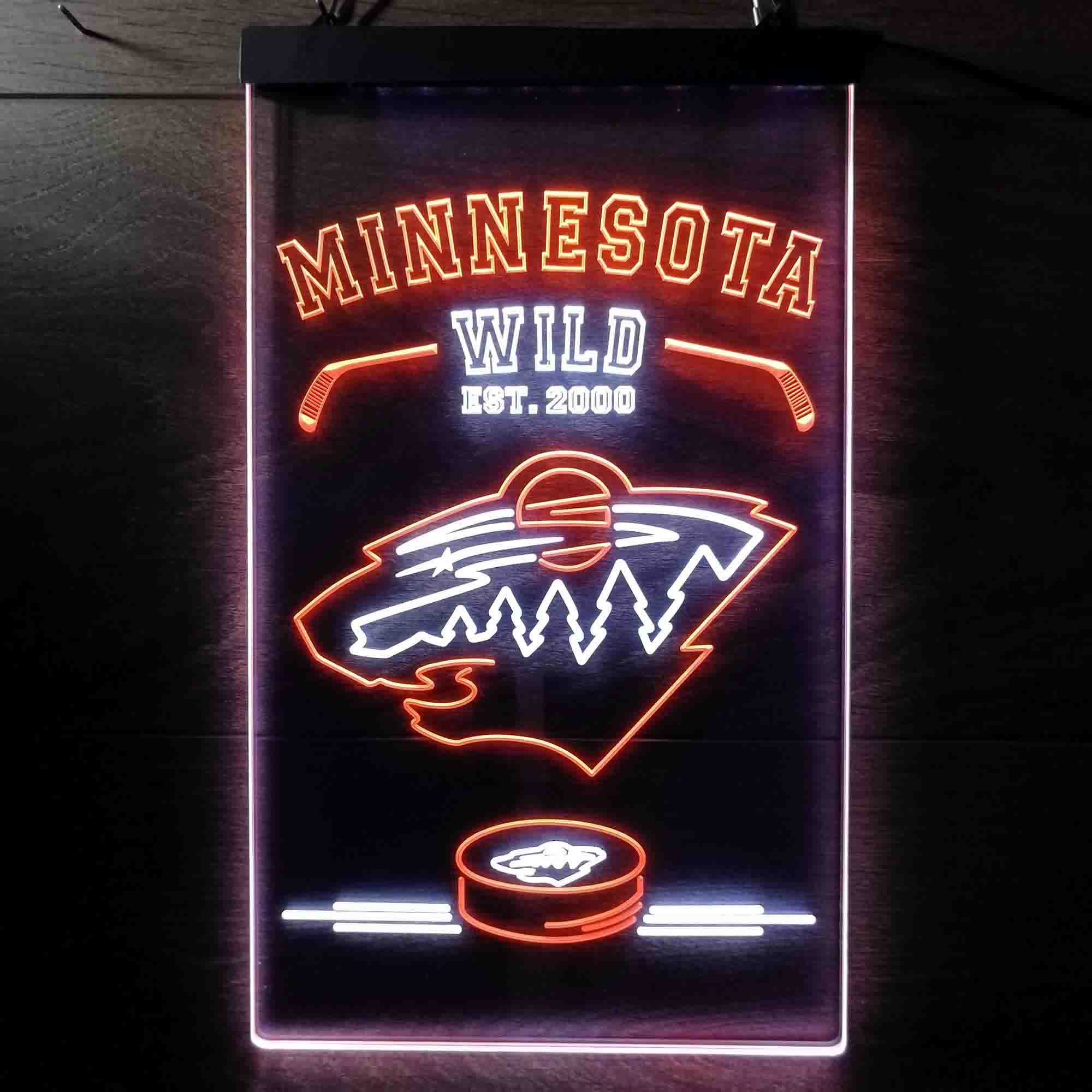 Custom Minnesota Wild Man Cave Neon LED Sign - Image 13