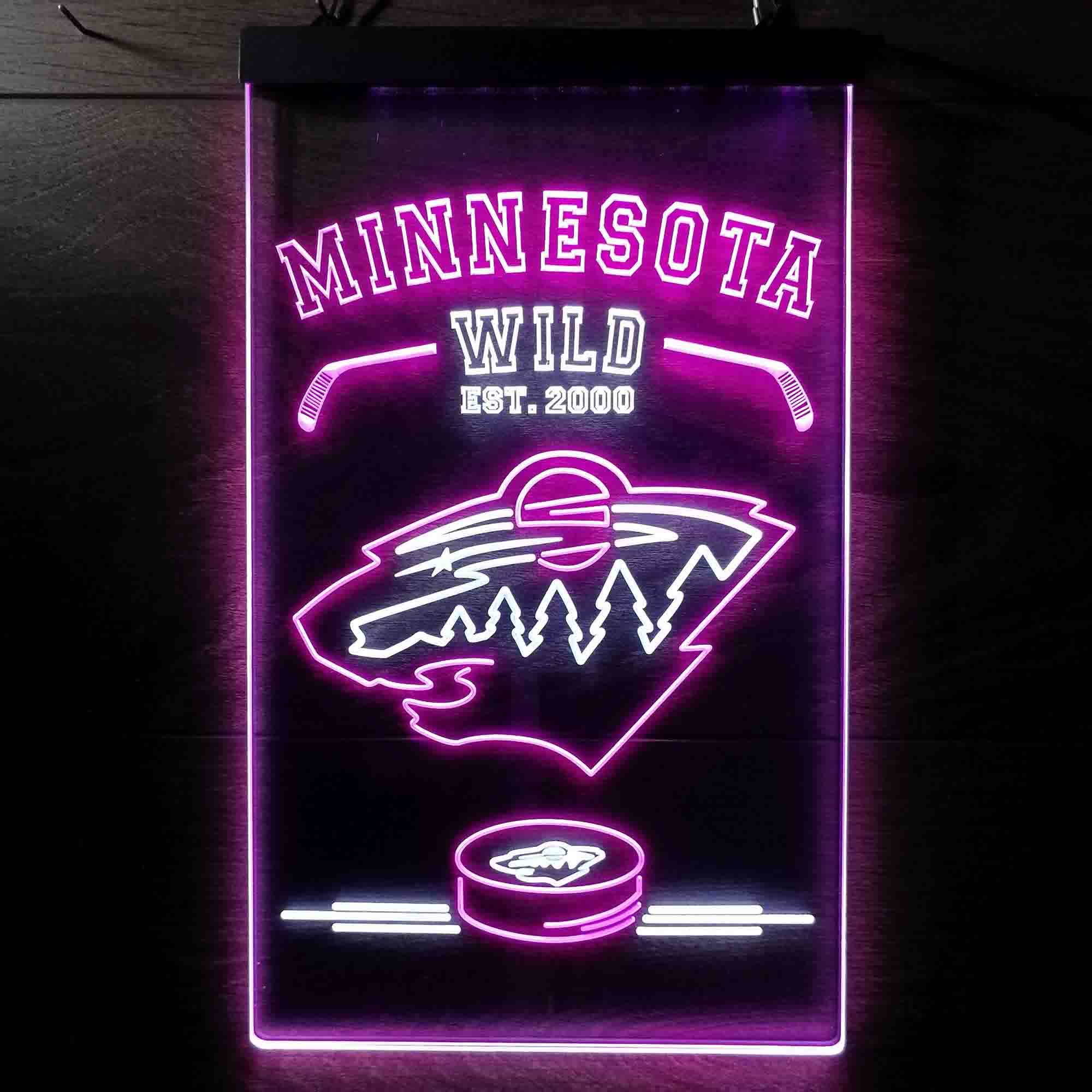 Custom Minnesota Wild Man Cave Neon LED Sign - Image 6