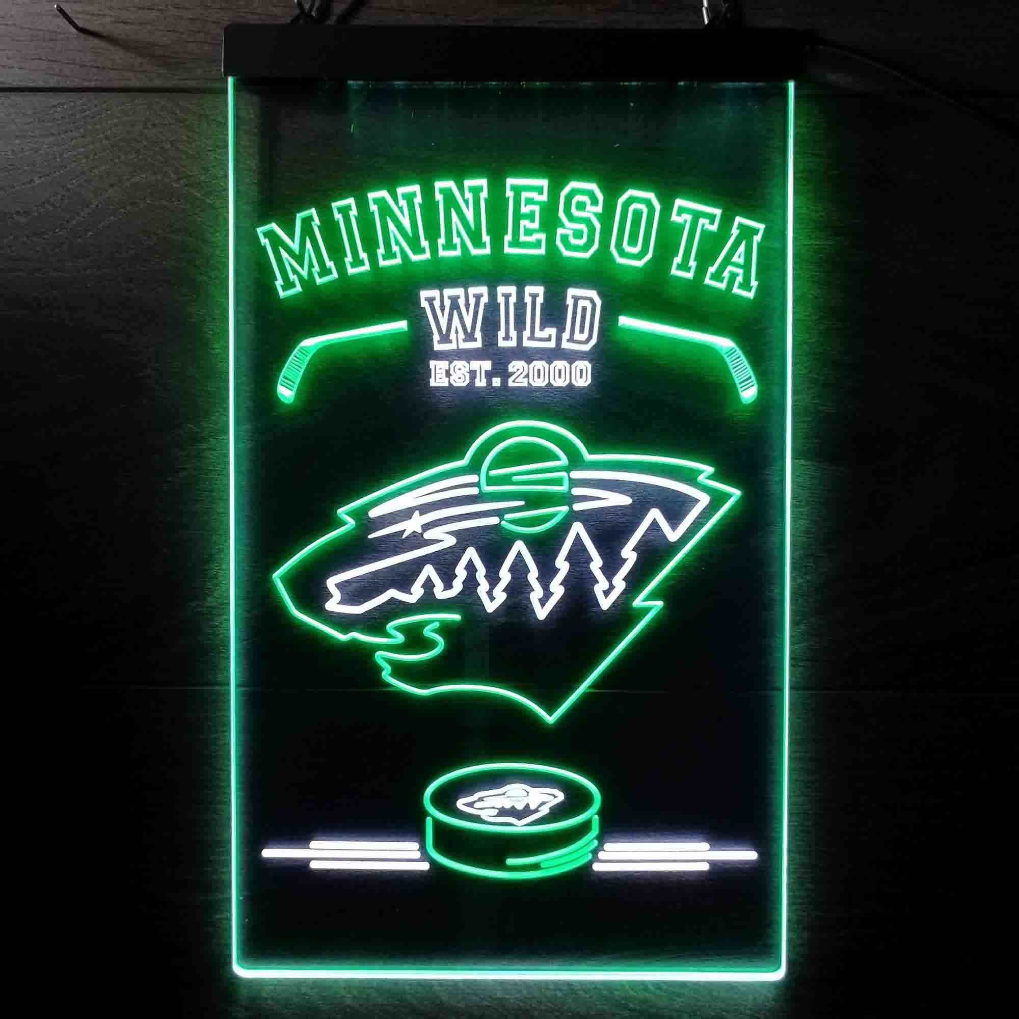 Custom Minnesota Wild Man Cave Neon LED Sign - Image 9