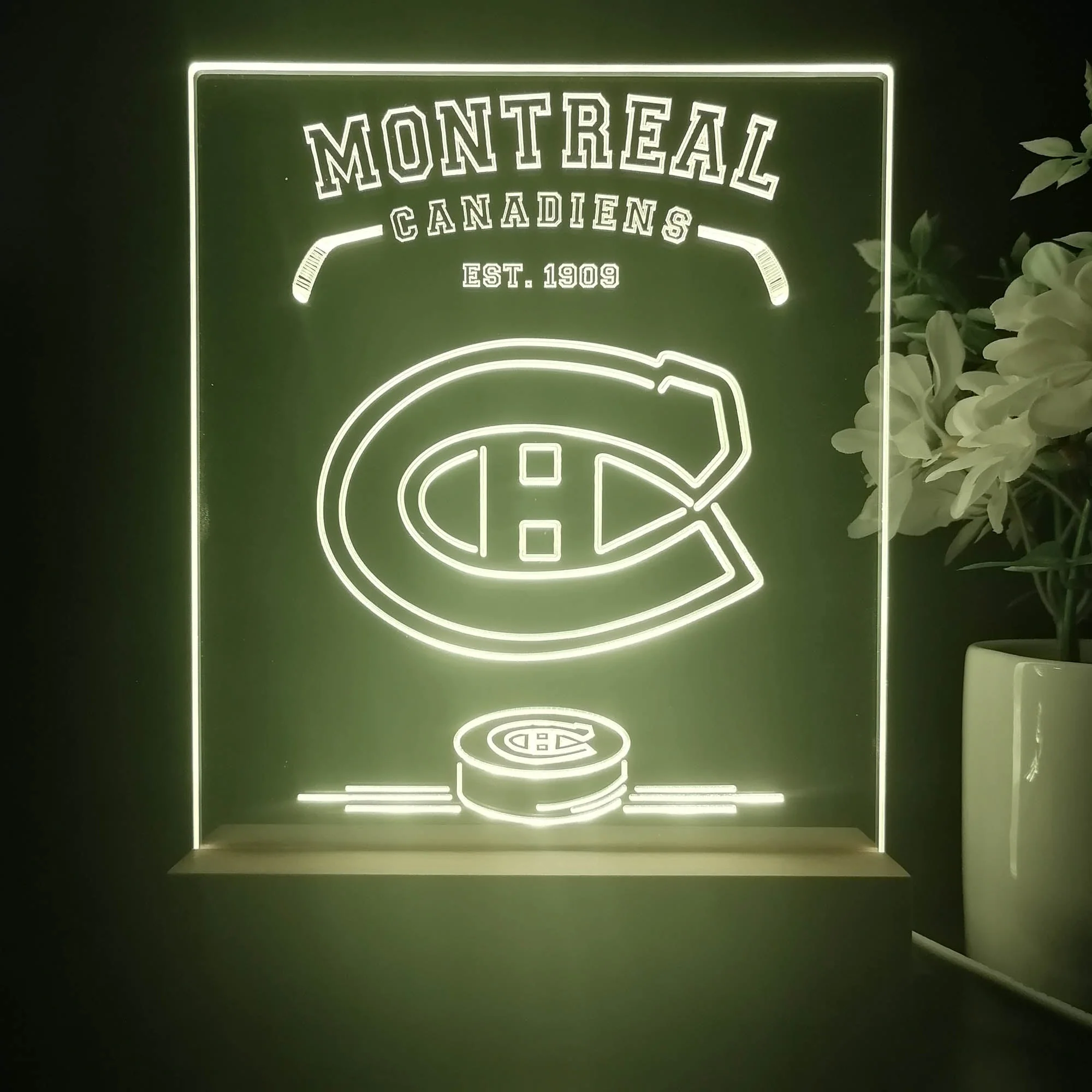 Personalized Montreal Canadiens Souvenir Neon LED Night Light Sign - Image 3