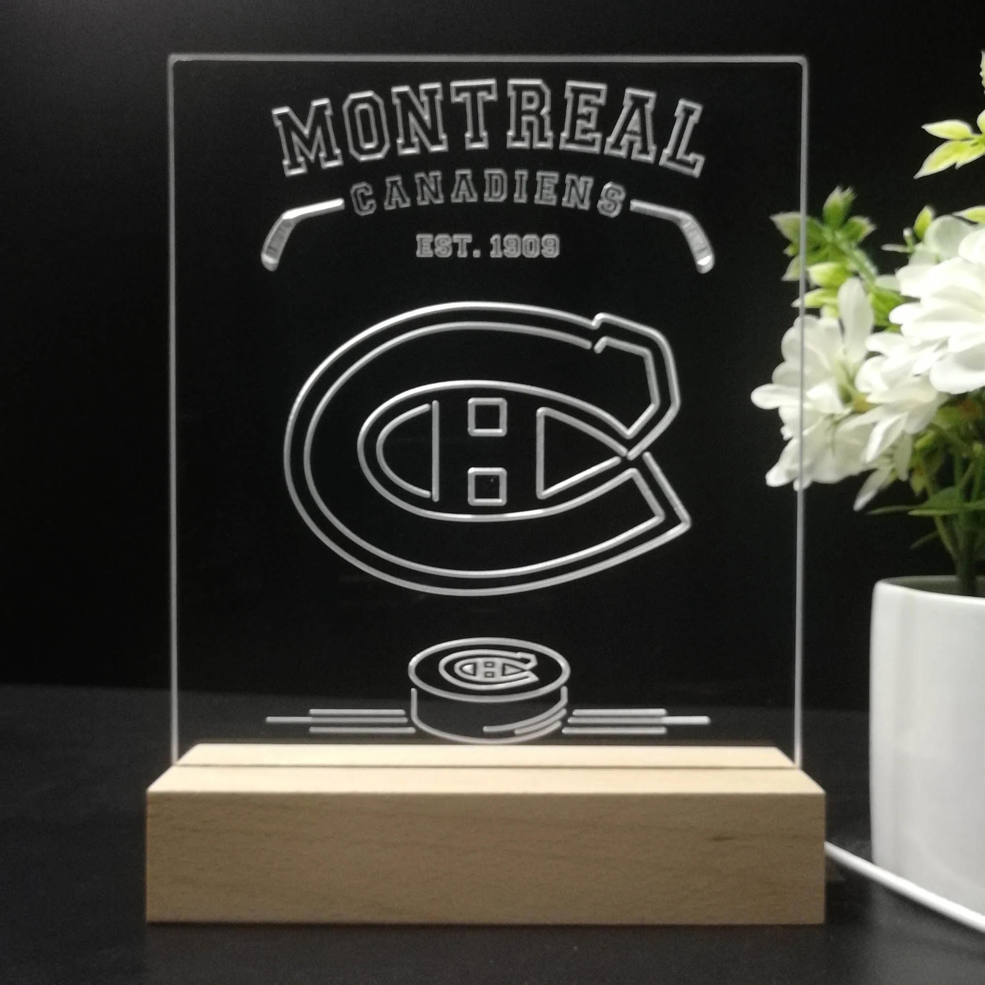 Personalized Montreal Canadiens Souvenir Neon LED Night Light Sign - Image 8