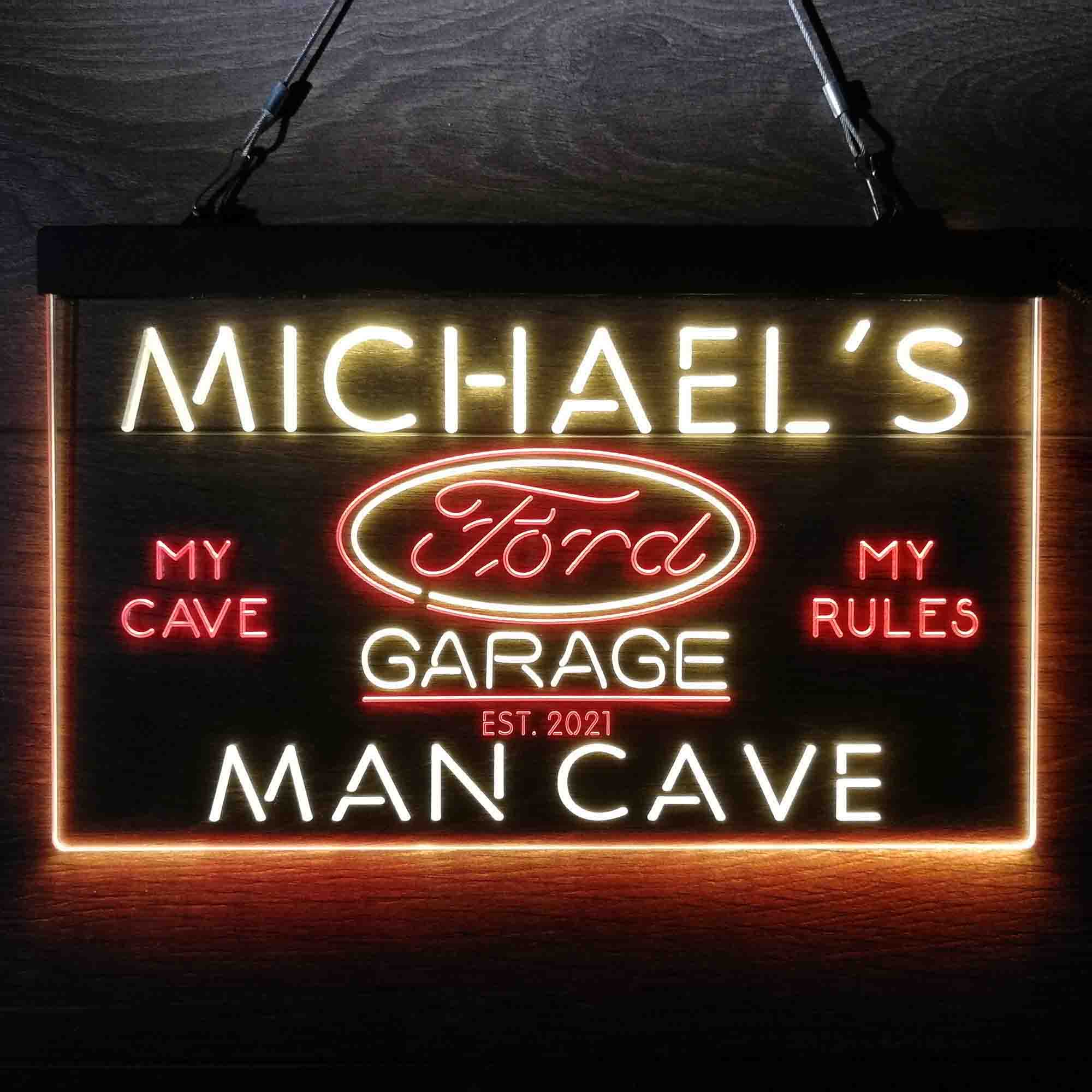 Custom Ford Neon-Like LED Sign, Garage Decor Gift - Image 12
