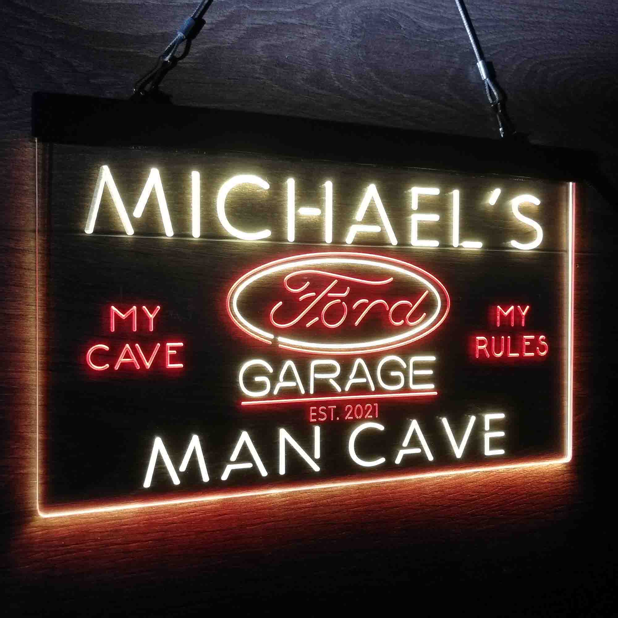 Custom Ford Neon-Like LED Sign, Garage Decor Gift - Image 25