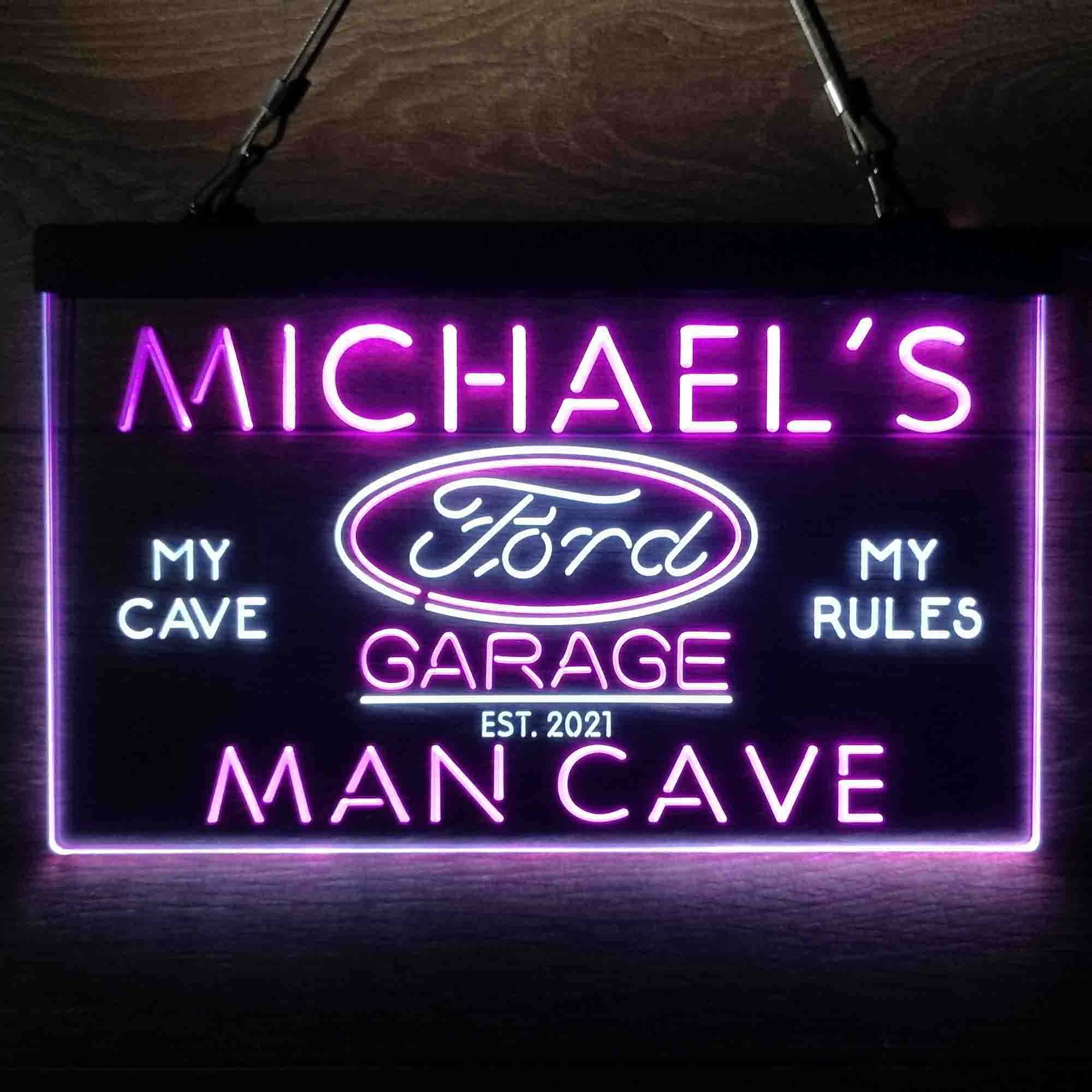 Custom Ford Neon-Like LED Sign, Garage Decor Gift - Image 3