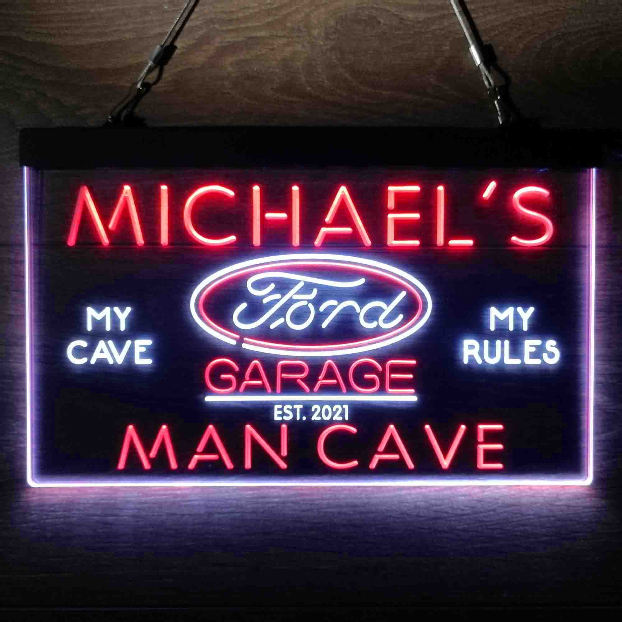 Custom Ford Neon-Like LED Sign, Garage Decor Gift - Image 4