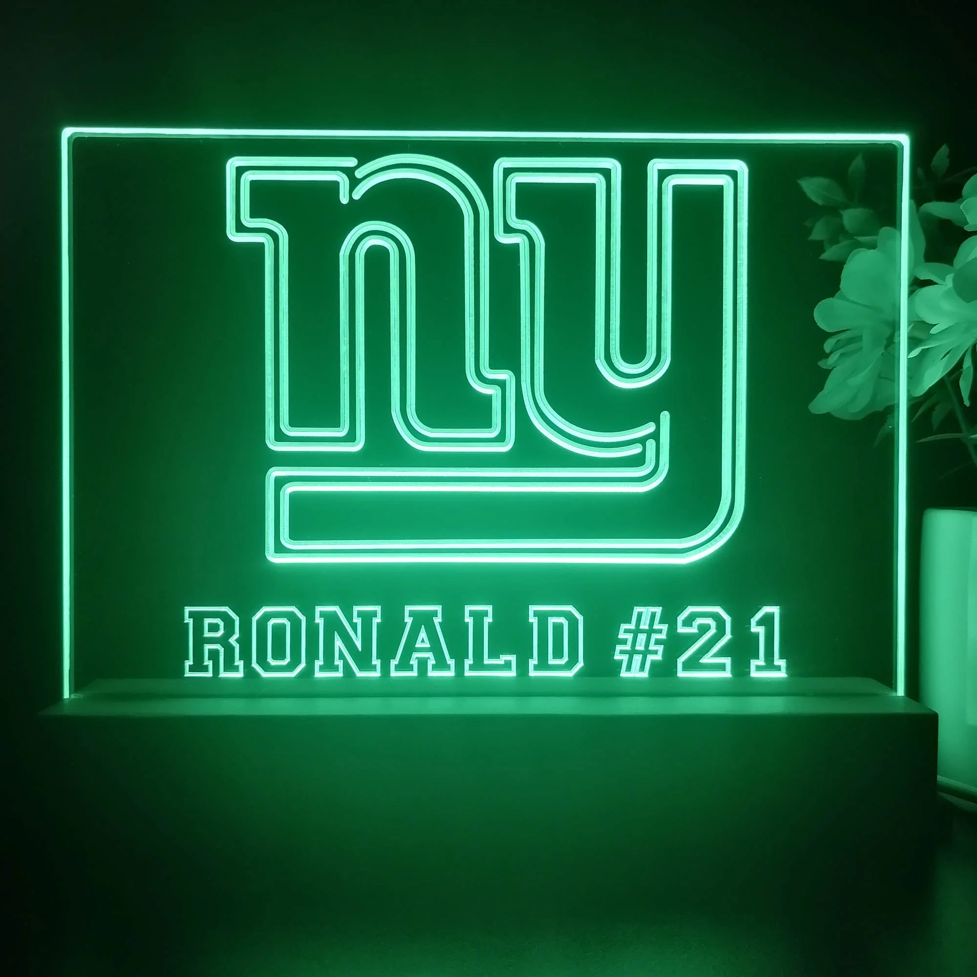 Personalized New York Giants Souvenir Neon LED Night Light Sign - Image 4