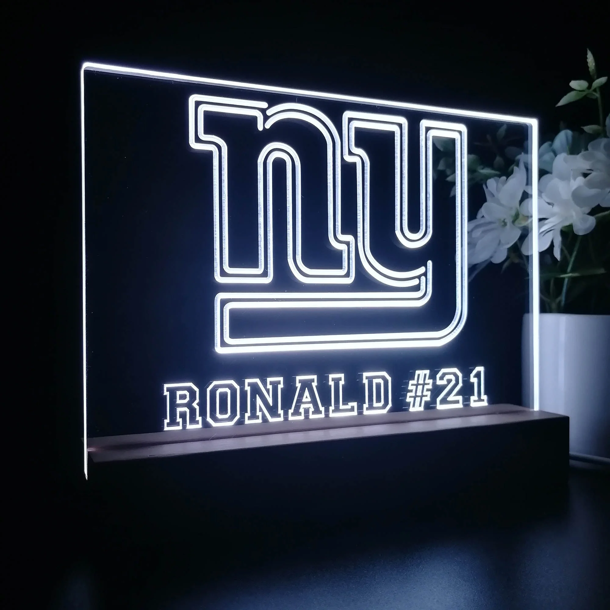 Personalized New York Giants Souvenir Neon LED Night Light Sign - Image 6