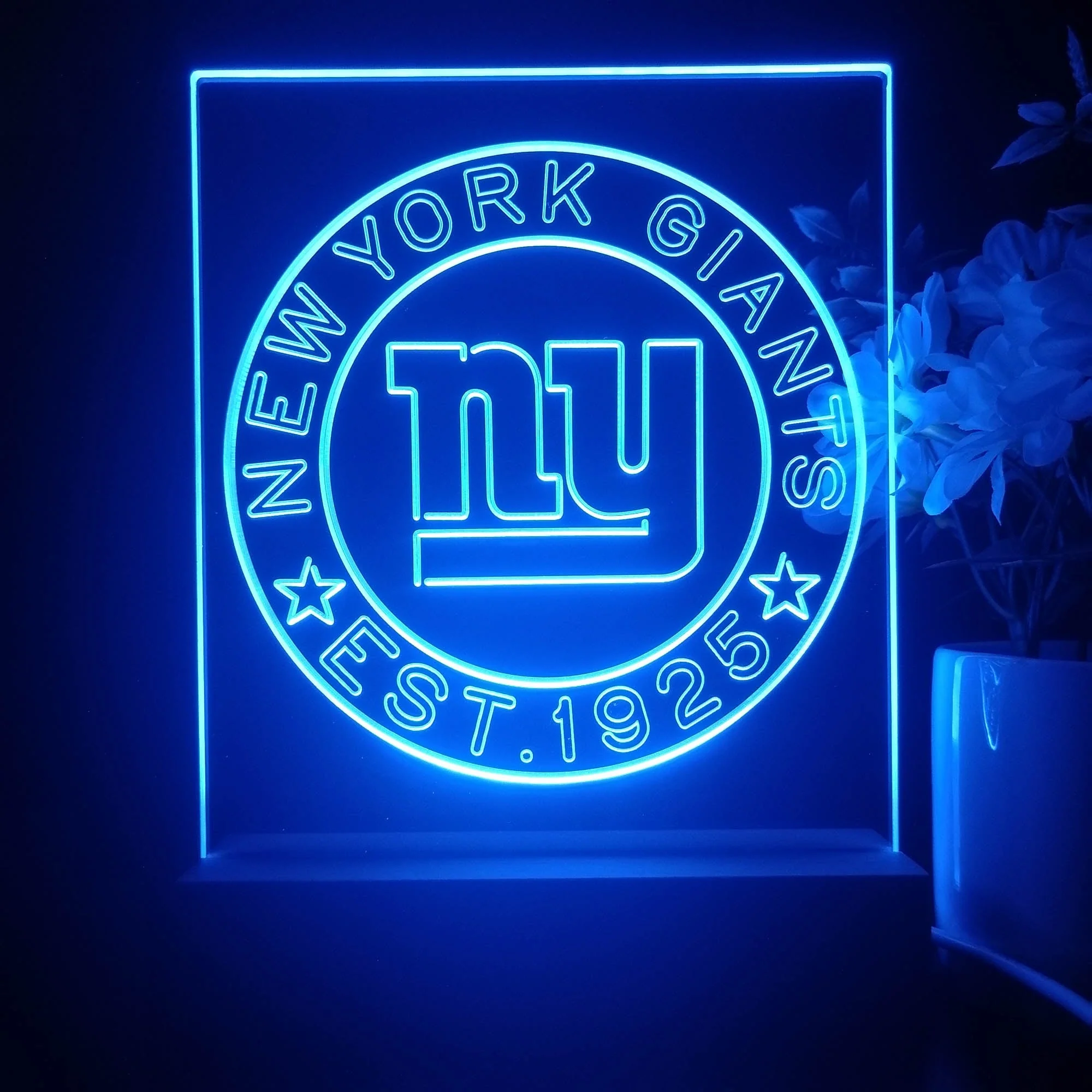 Personalized New York Giants Souvenir Neon LED Night Light Sign - Image 4