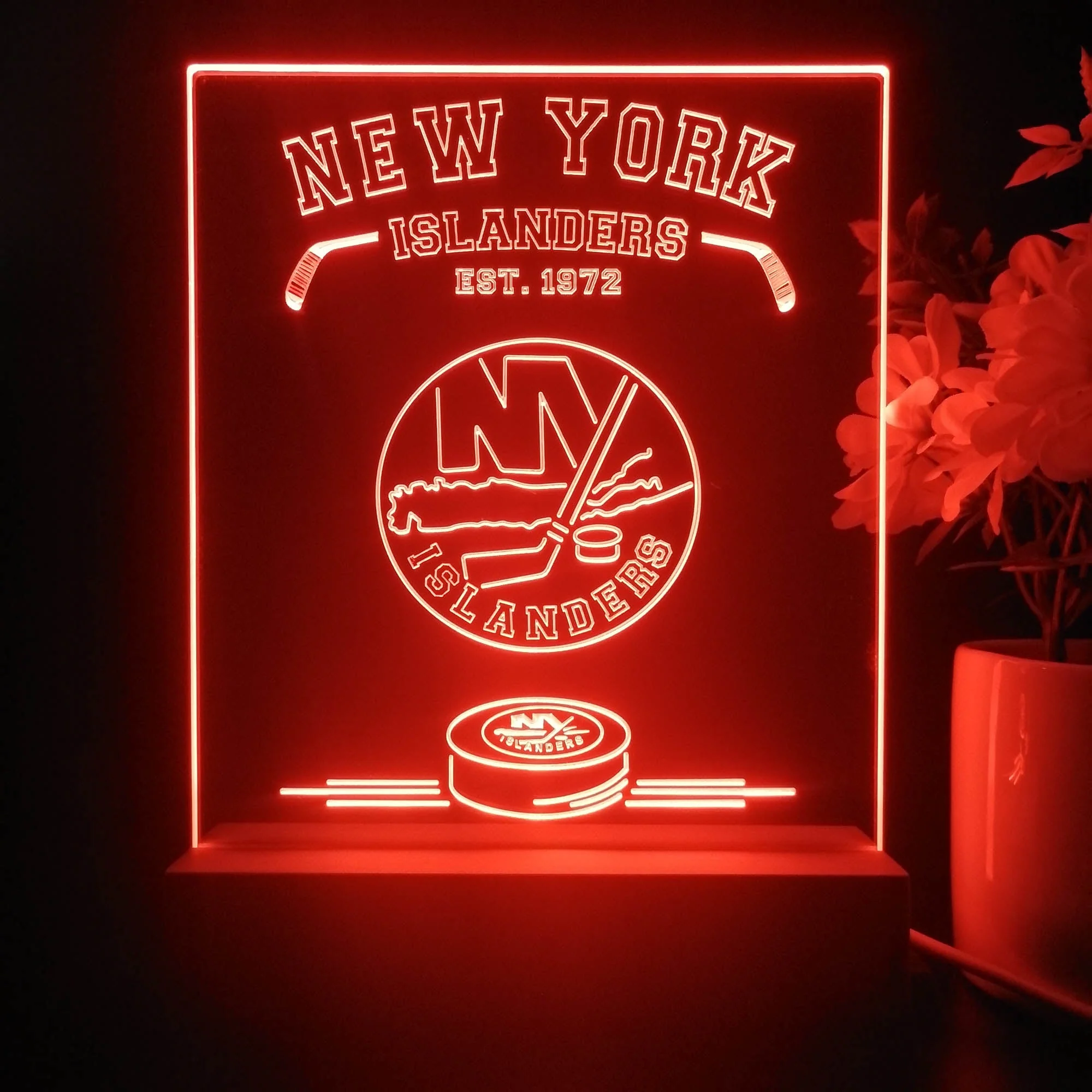 Personalized New York Islanders Souvenir Neon LED Night Light Sign - Image 4