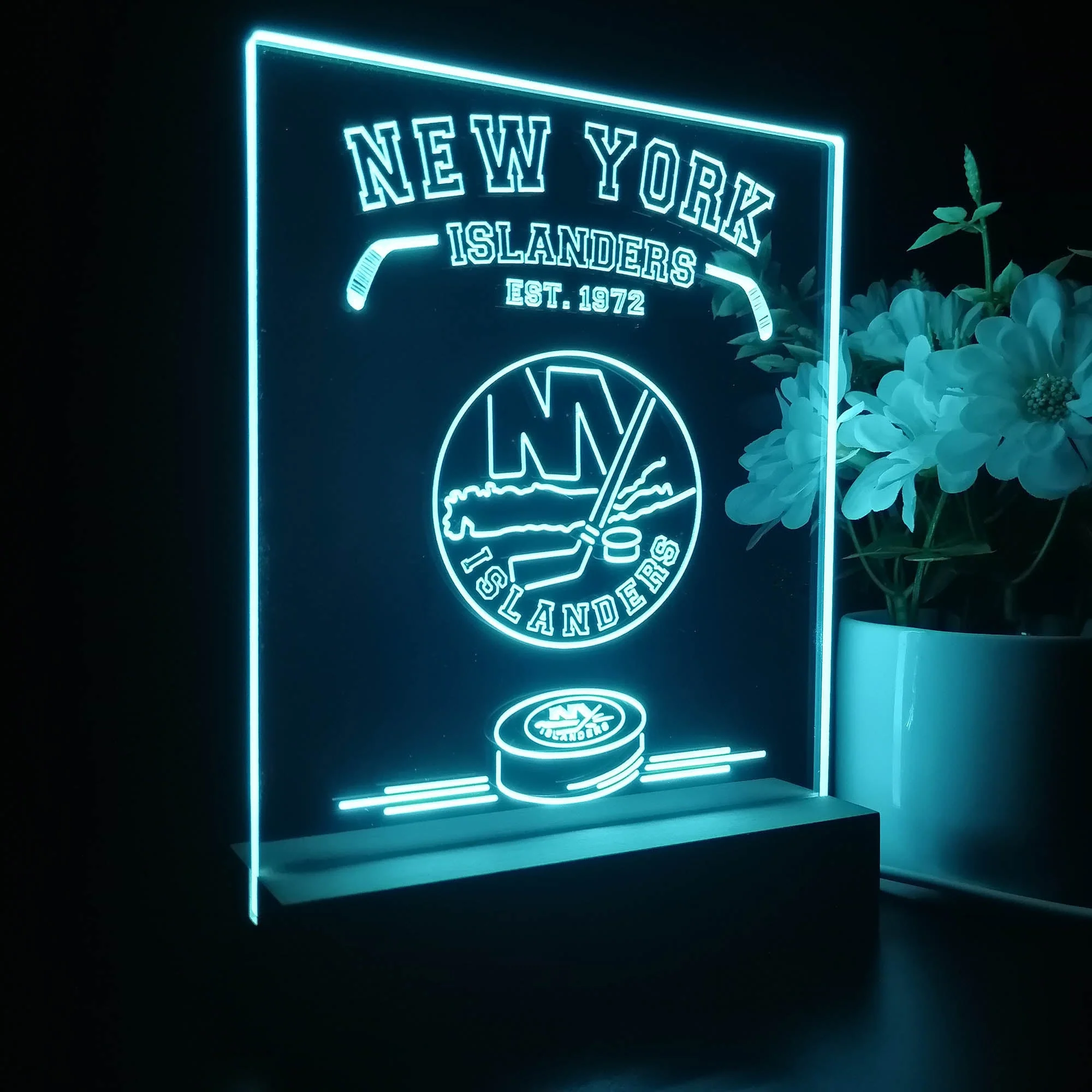 Personalized New York Islanders Souvenir Neon LED Night Light Sign - Image 5