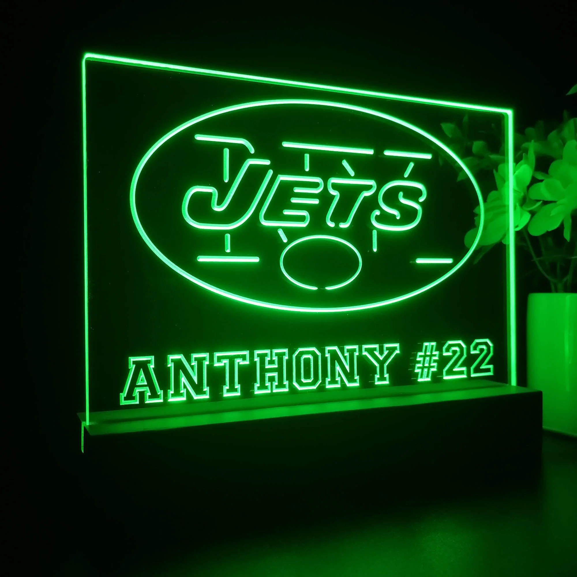 Personalized New York Jets Souvenir Neon LED Night Light Sign - Image 5