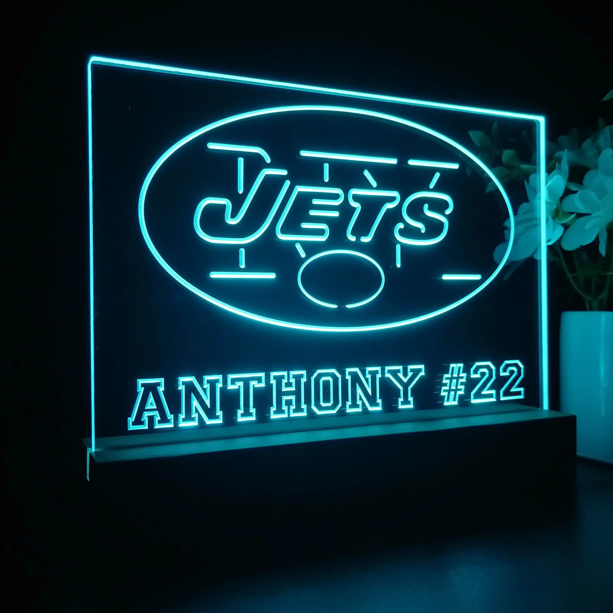 Personalized New York Jets Souvenir Neon LED Night Light Sign - Image 7