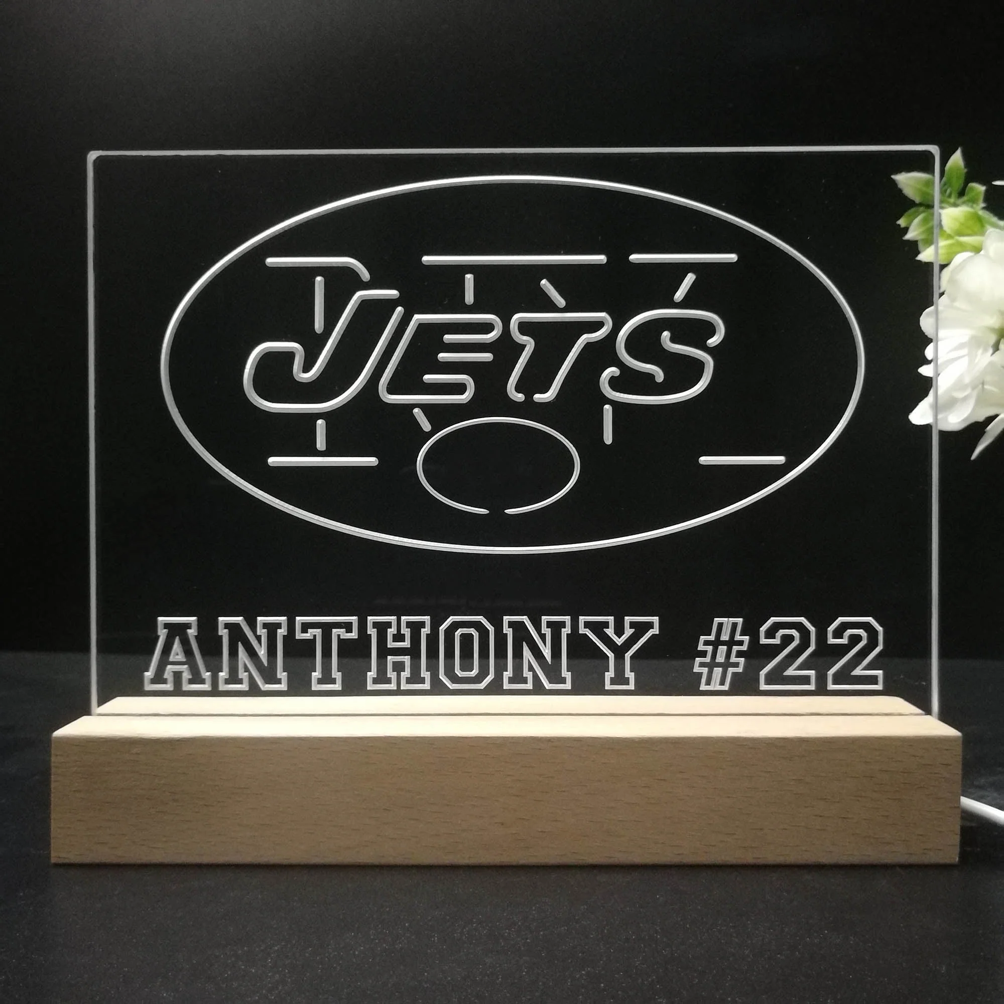 Personalized New York Jets Souvenir Neon LED Night Light Sign - Image 8