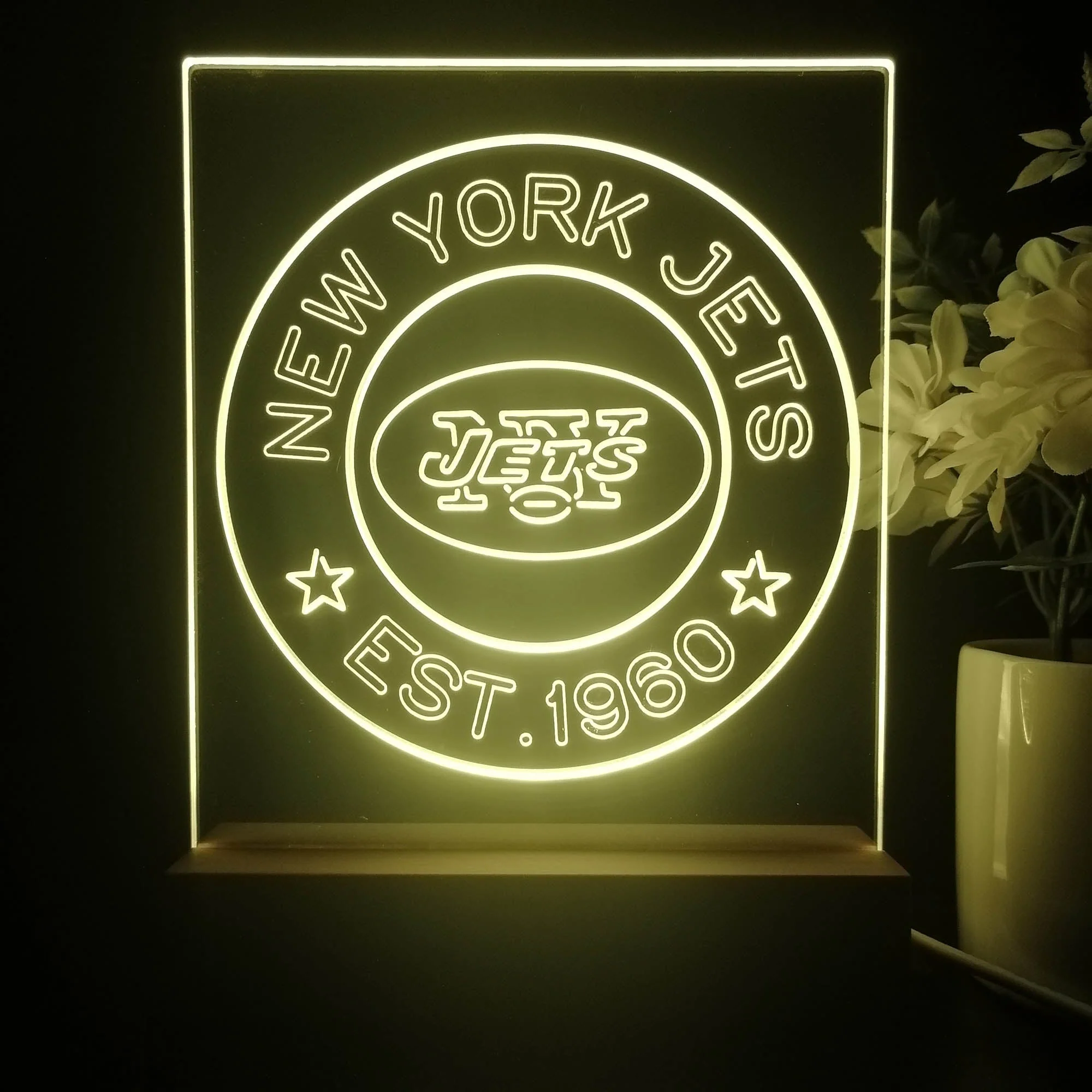 Personalized New York Jets Souvenir Neon LED Night Light Sign - Image 4