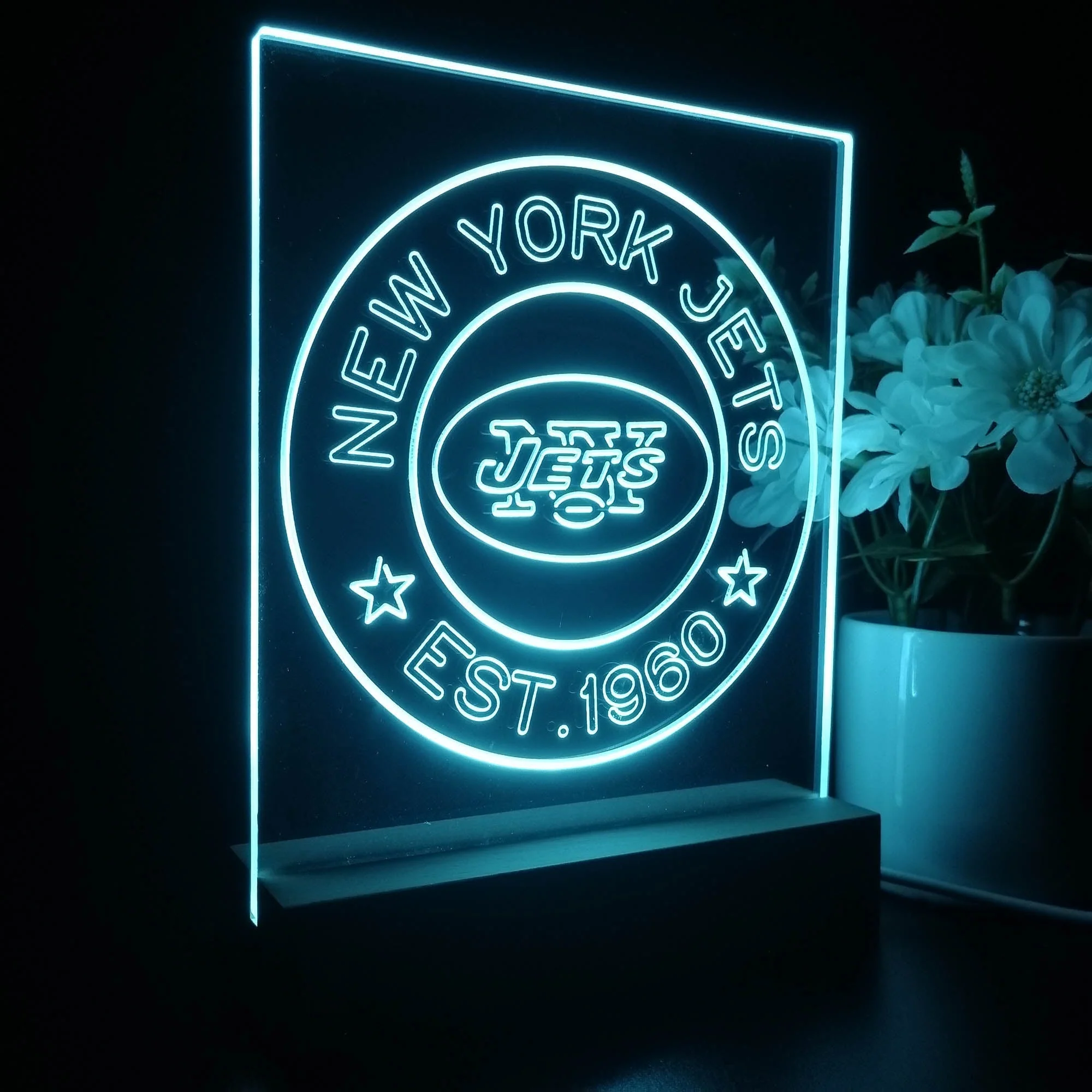 Personalized New York Jets Souvenir Neon LED Night Light Sign - Image 5