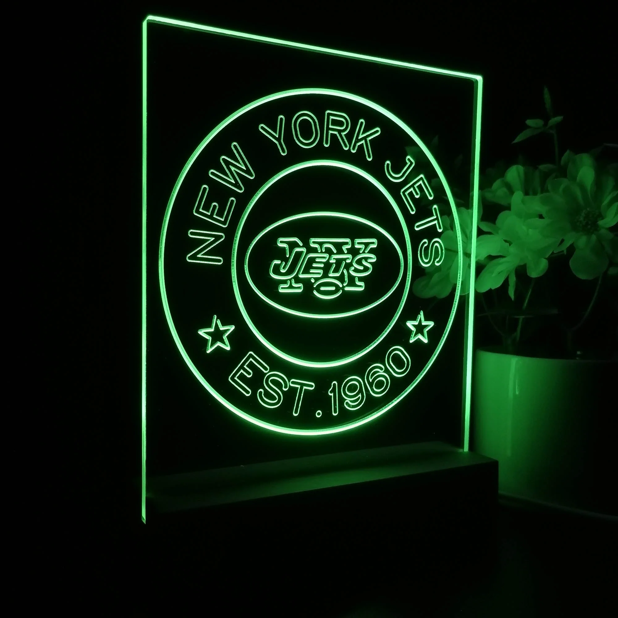 Personalized New York Jets Souvenir Neon LED Night Light Sign - Image 6