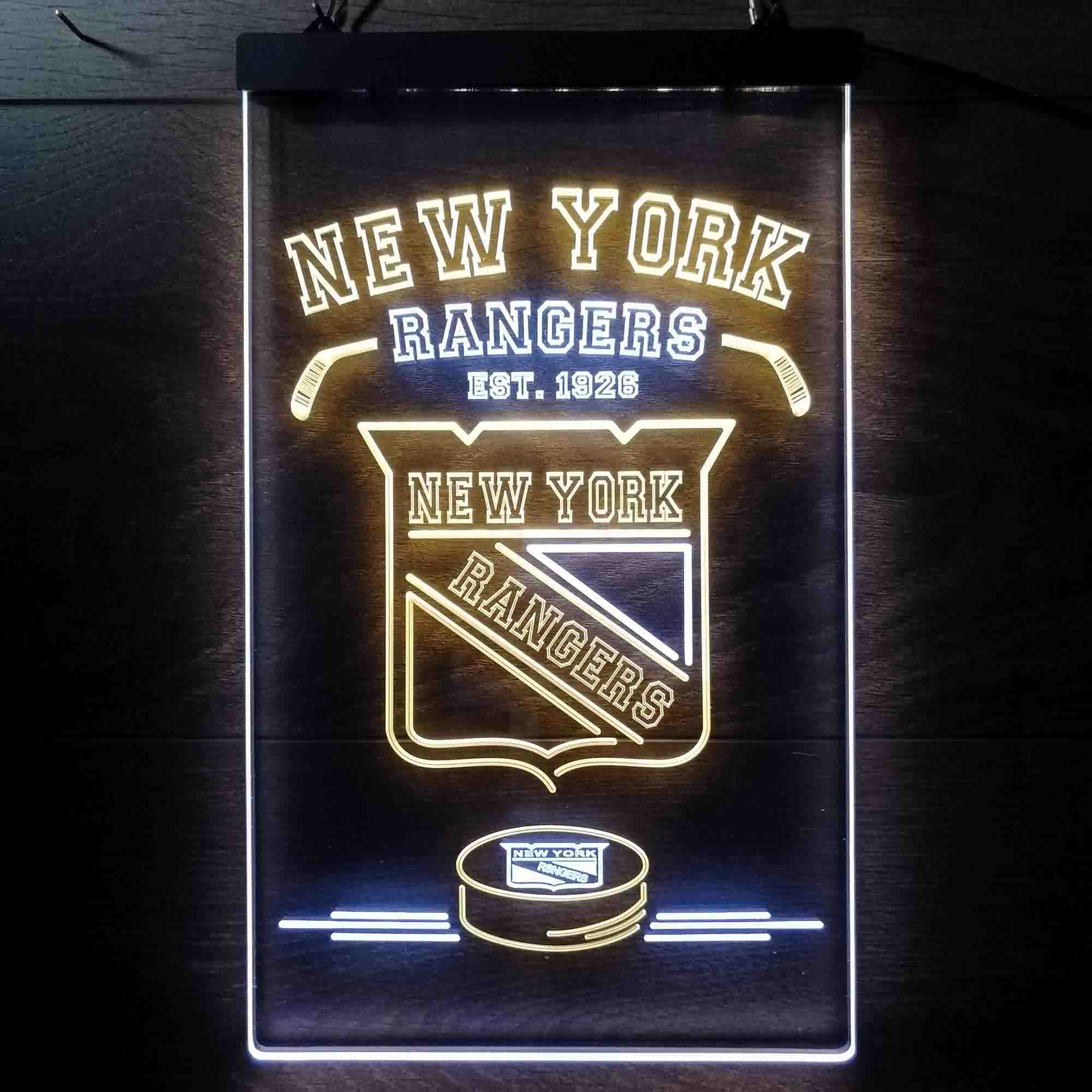New York Rangers NHL Neon-Like LED Sign - Image 11